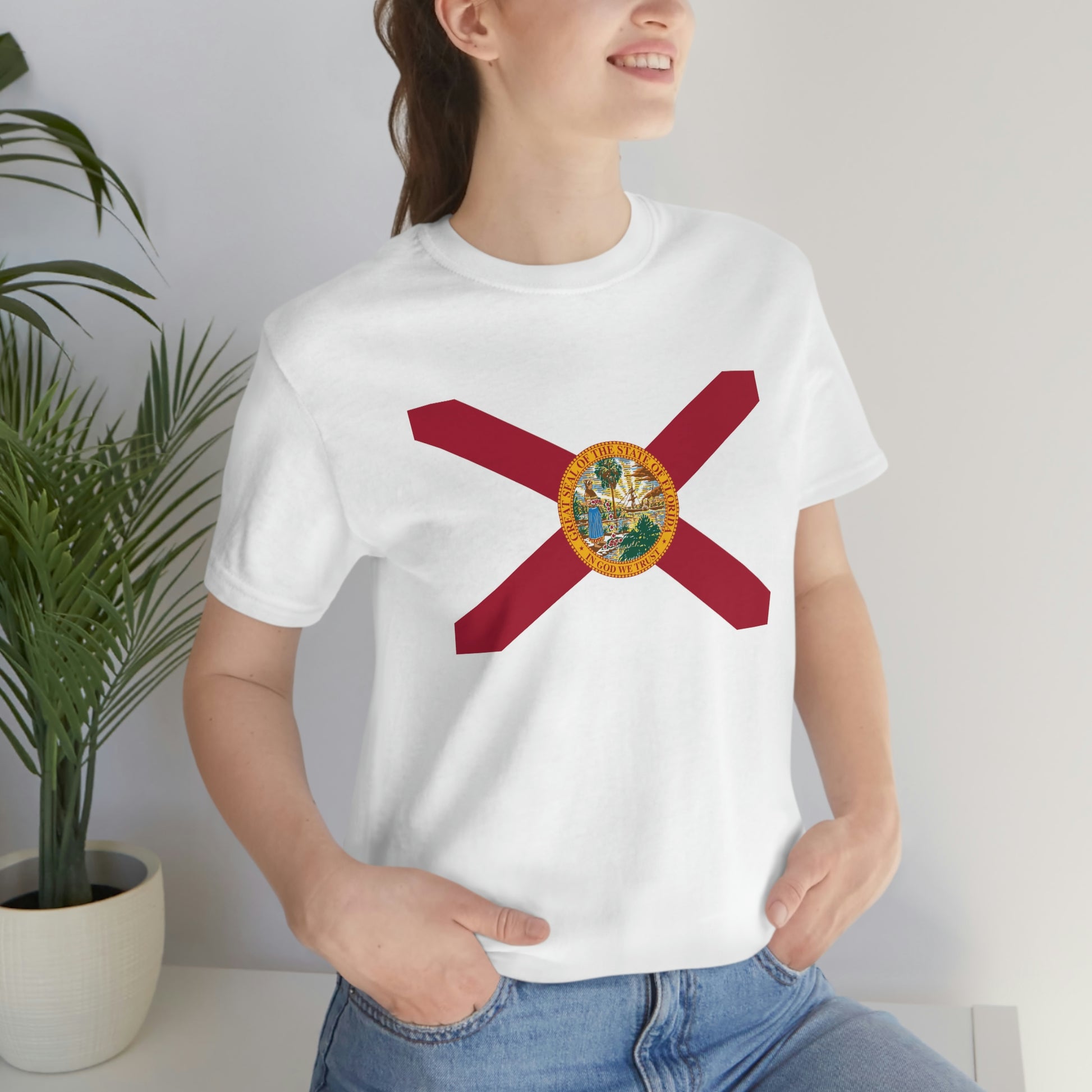 Florida Flag Unisex Jersey Short Sleeve Tee Tshirt T-shirt