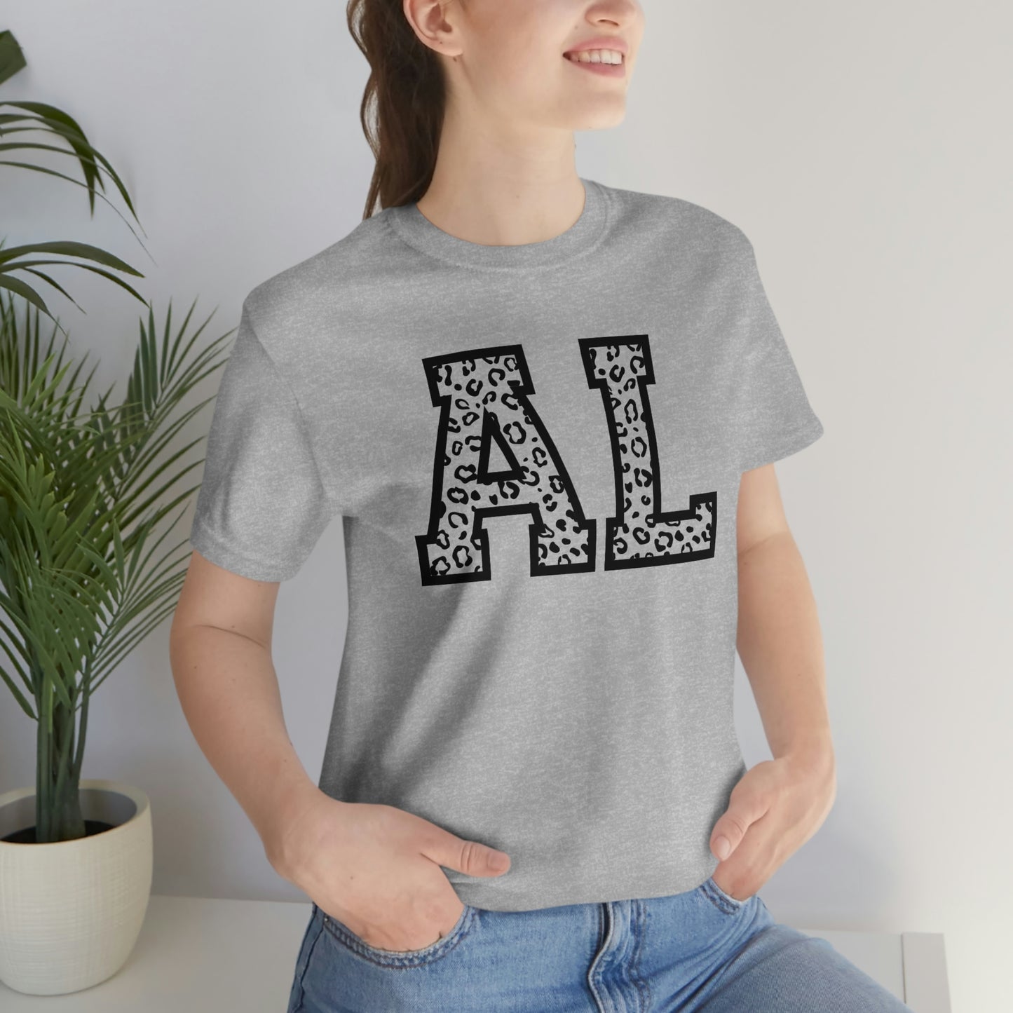 Alabama AL Leopard Unisex Jersey Short Sleeve T-shirt