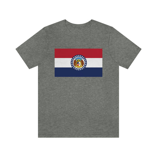 Missouri Flag Unisex Jersey Short Sleeve Tee Tshirt T-shirt