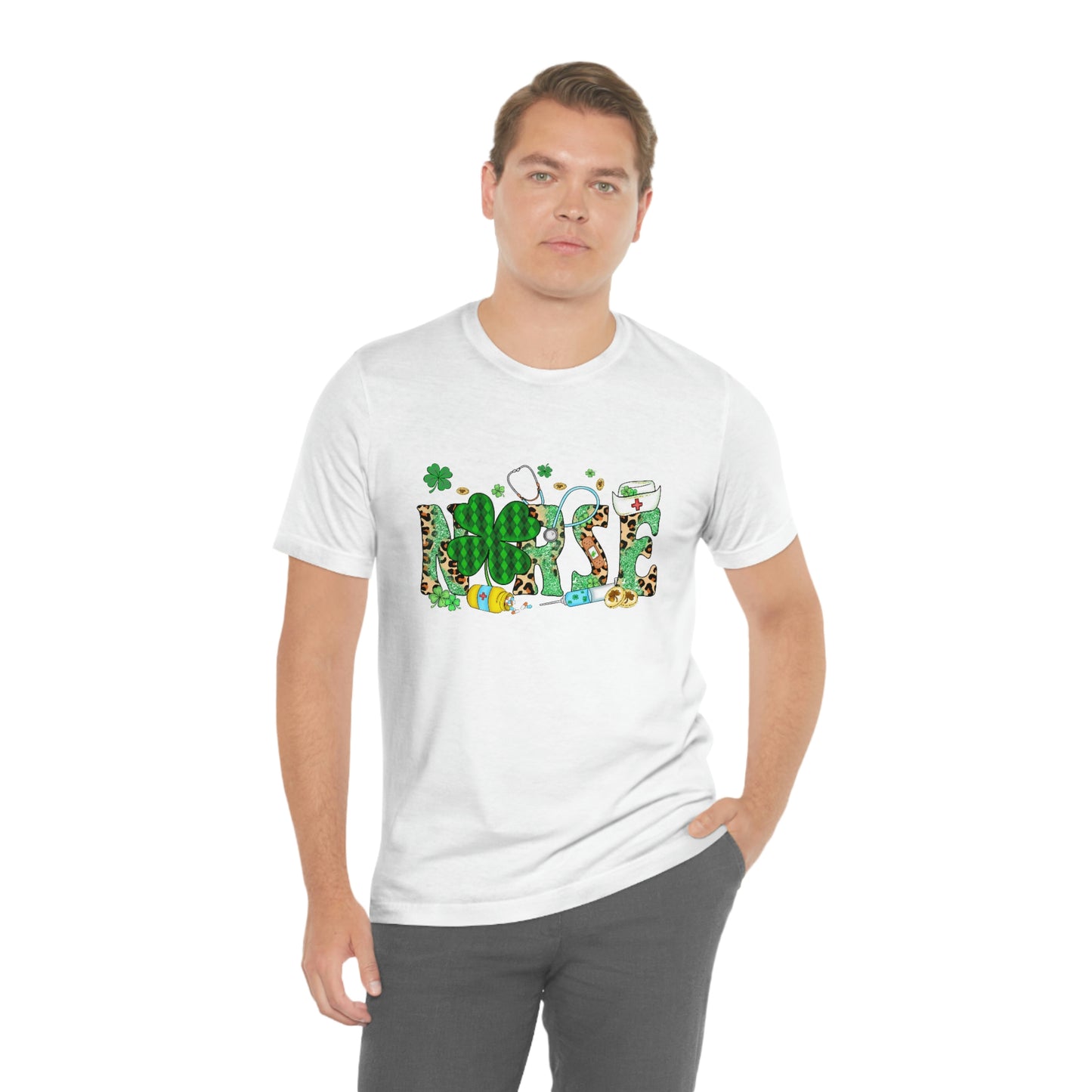 Nurse St. Patrick's Day Unisex Jersey Short Sleeve Tee