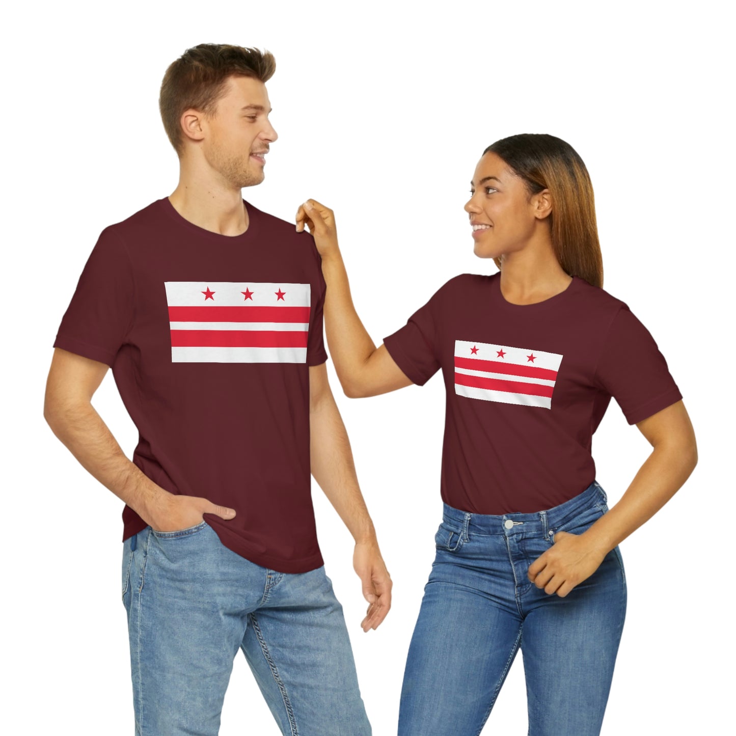 Washington DC Flag Unisex Jersey Short Sleeve Tee Tshirt T-shirt