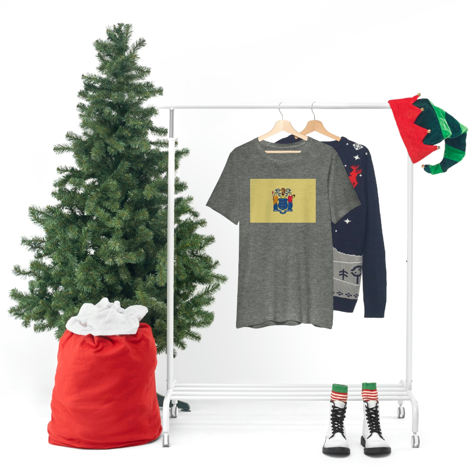 New Jersey Flag Unisex Jersey Short Sleeve Tee Tshirt T-shirt