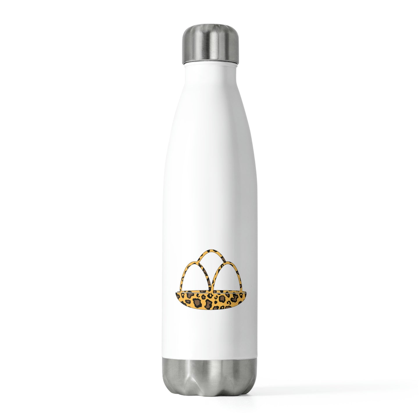 Leopard Print Egg Basket Easter 20oz Insulated Bottle