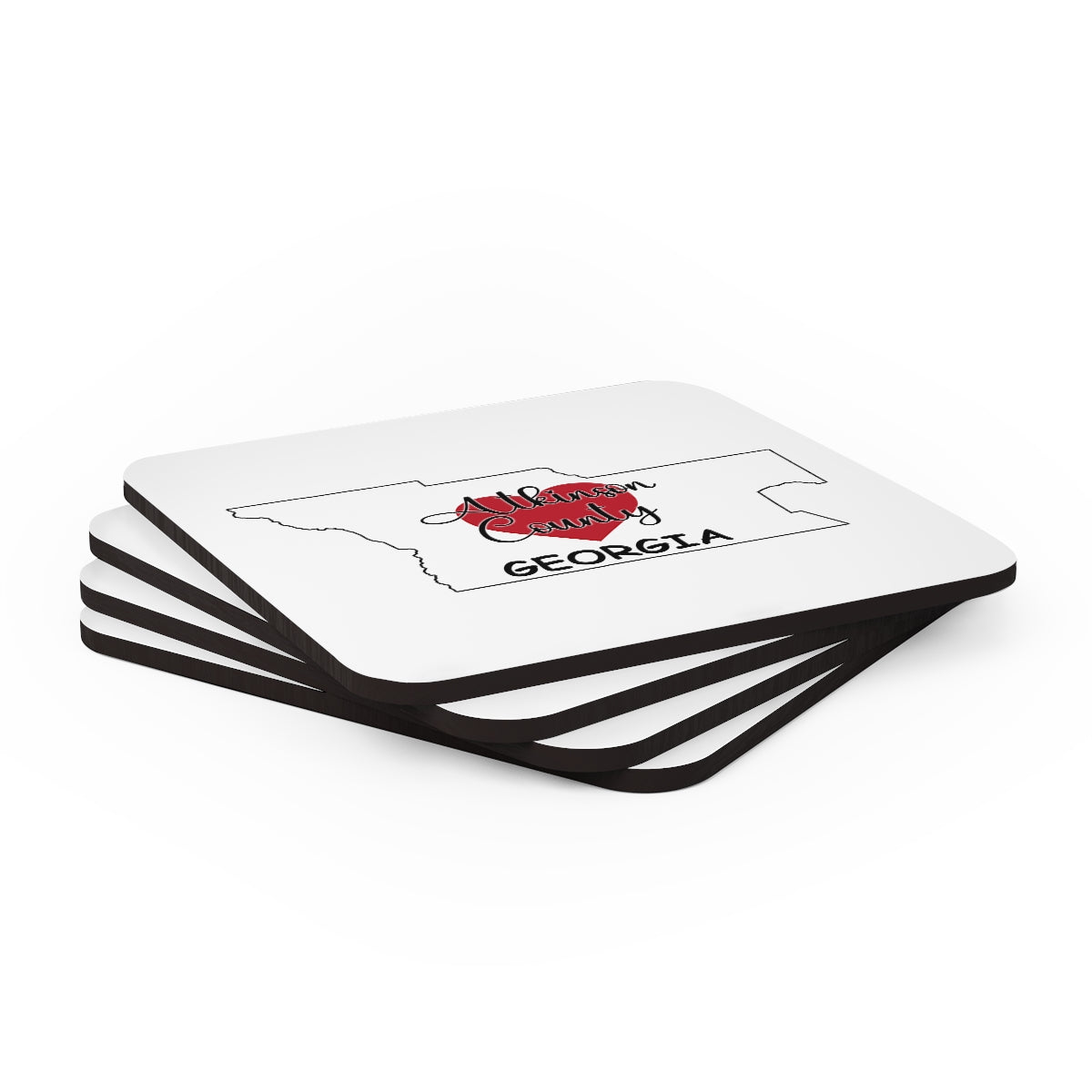 Atkinson County Georgia Corkwood Coaster Set