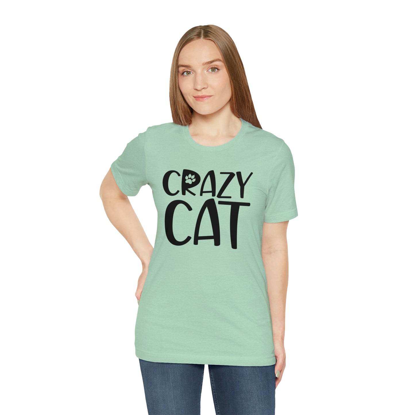 Crazy Cat Short Sleeve T-shirt