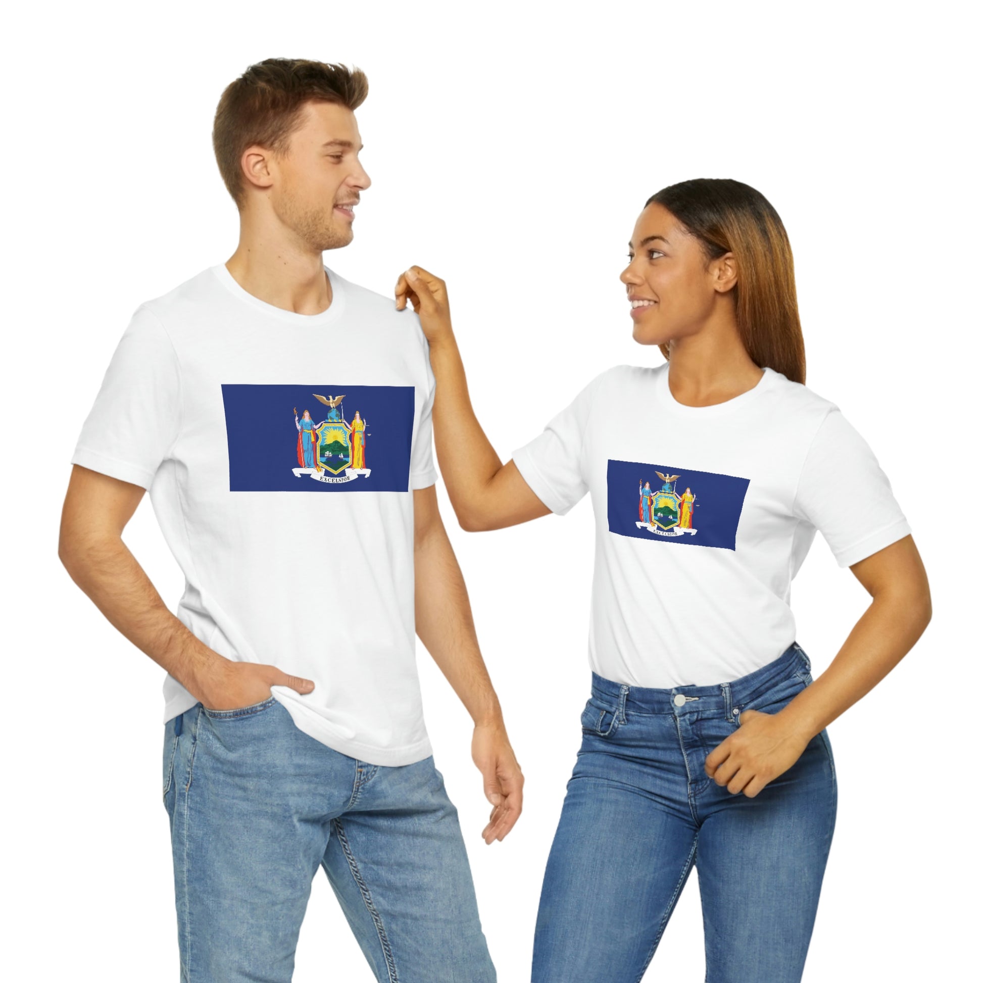 New York Flag Unisex Jersey Short Sleeve Tee Tshirt T-shirt
