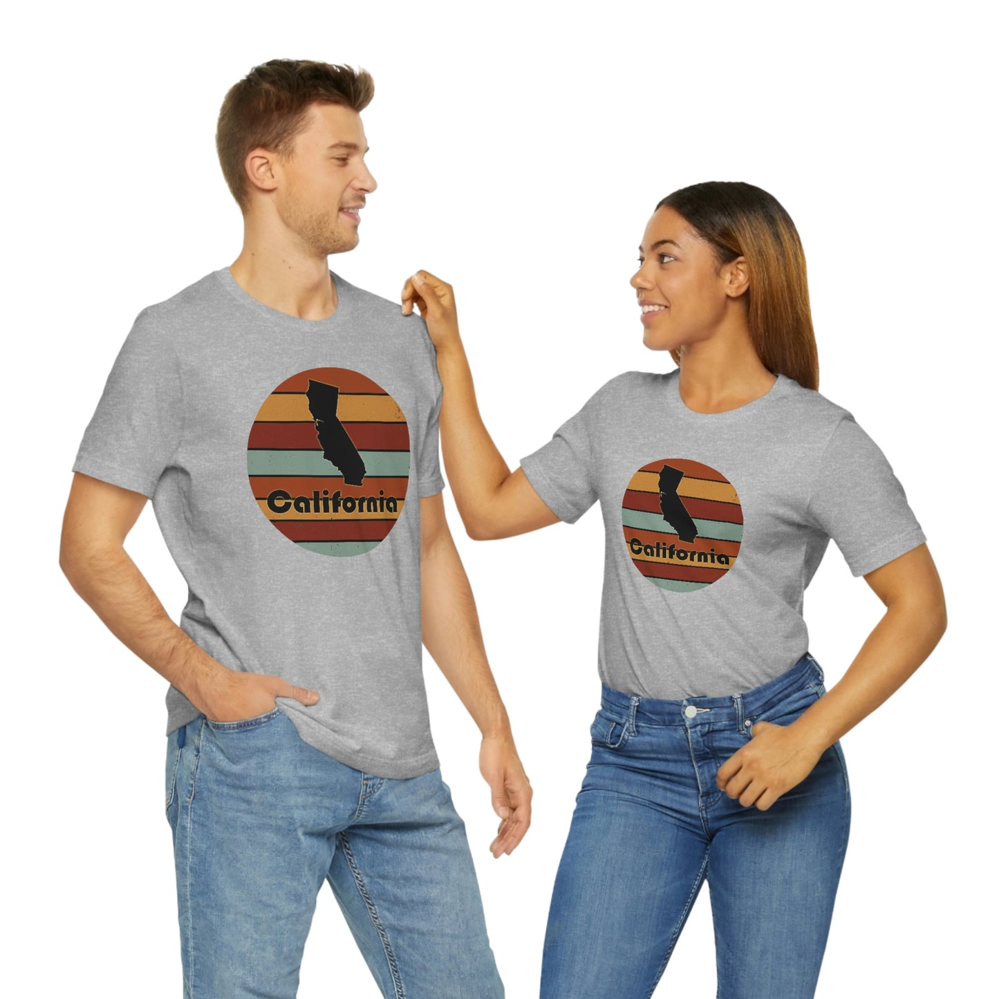 California Retro Sunset Unisex Jersey Short Sleeve Tee Tshirt T-shirt