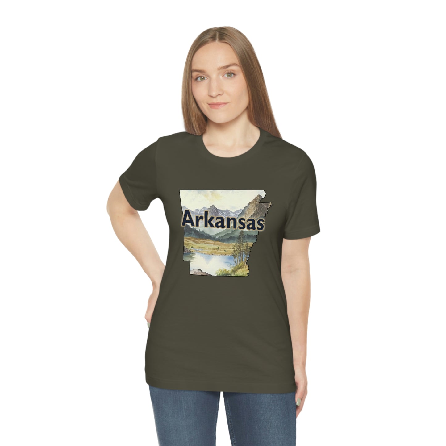 Arkansas Landscape Unisex Jersey Short Sleeve Tee Tshirt T-shirt