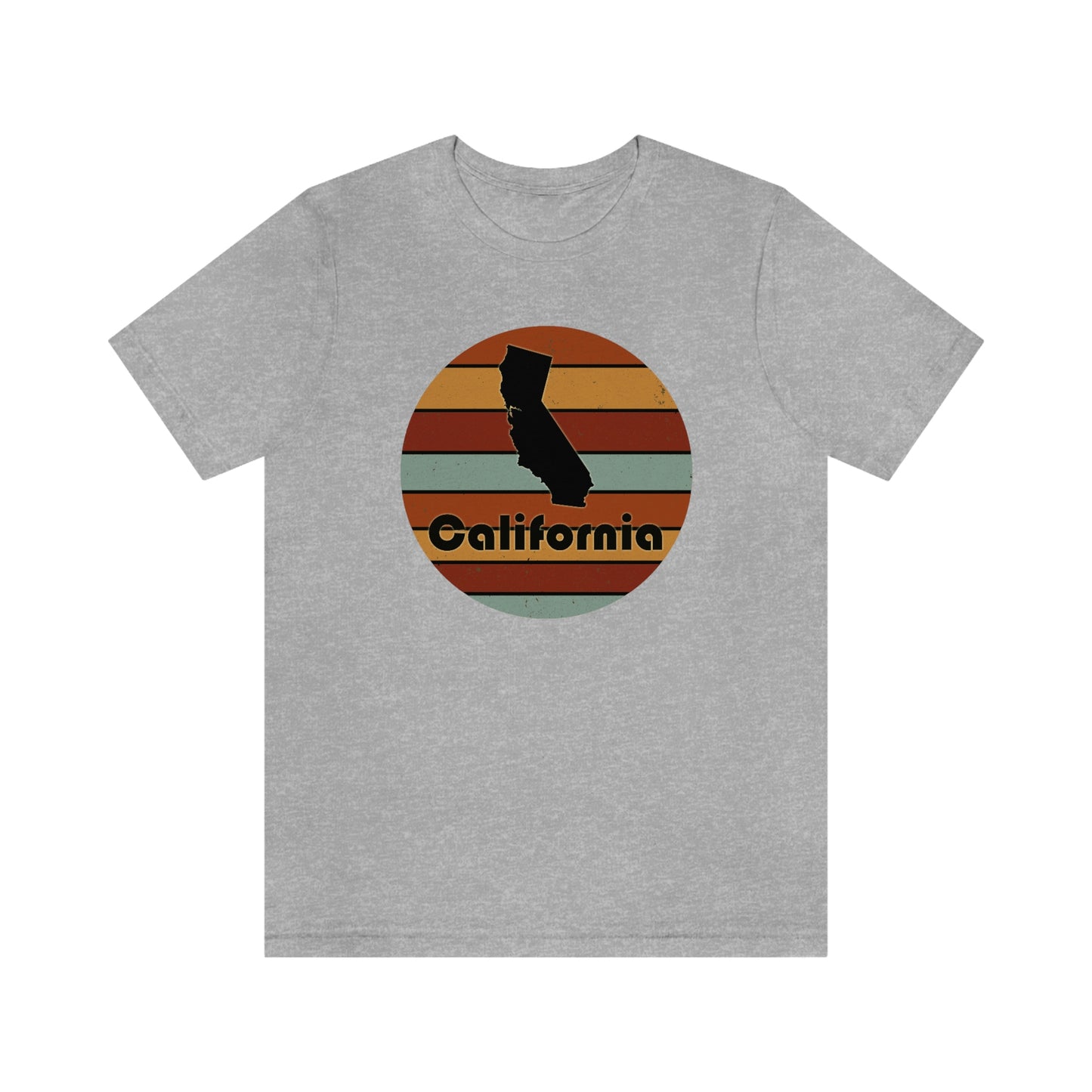 California Retro Sunset Unisex Jersey Short Sleeve Tee Tshirt T-shirt