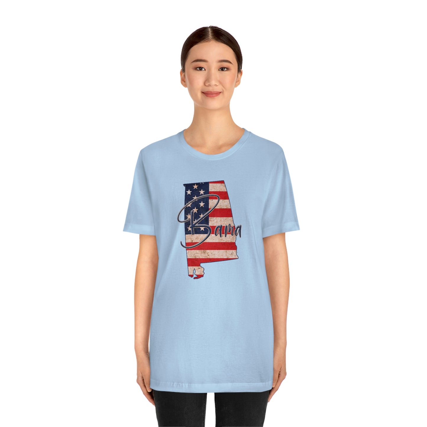 Alabama Bama Flag Unisex Jersey Short Sleeve T-shirt