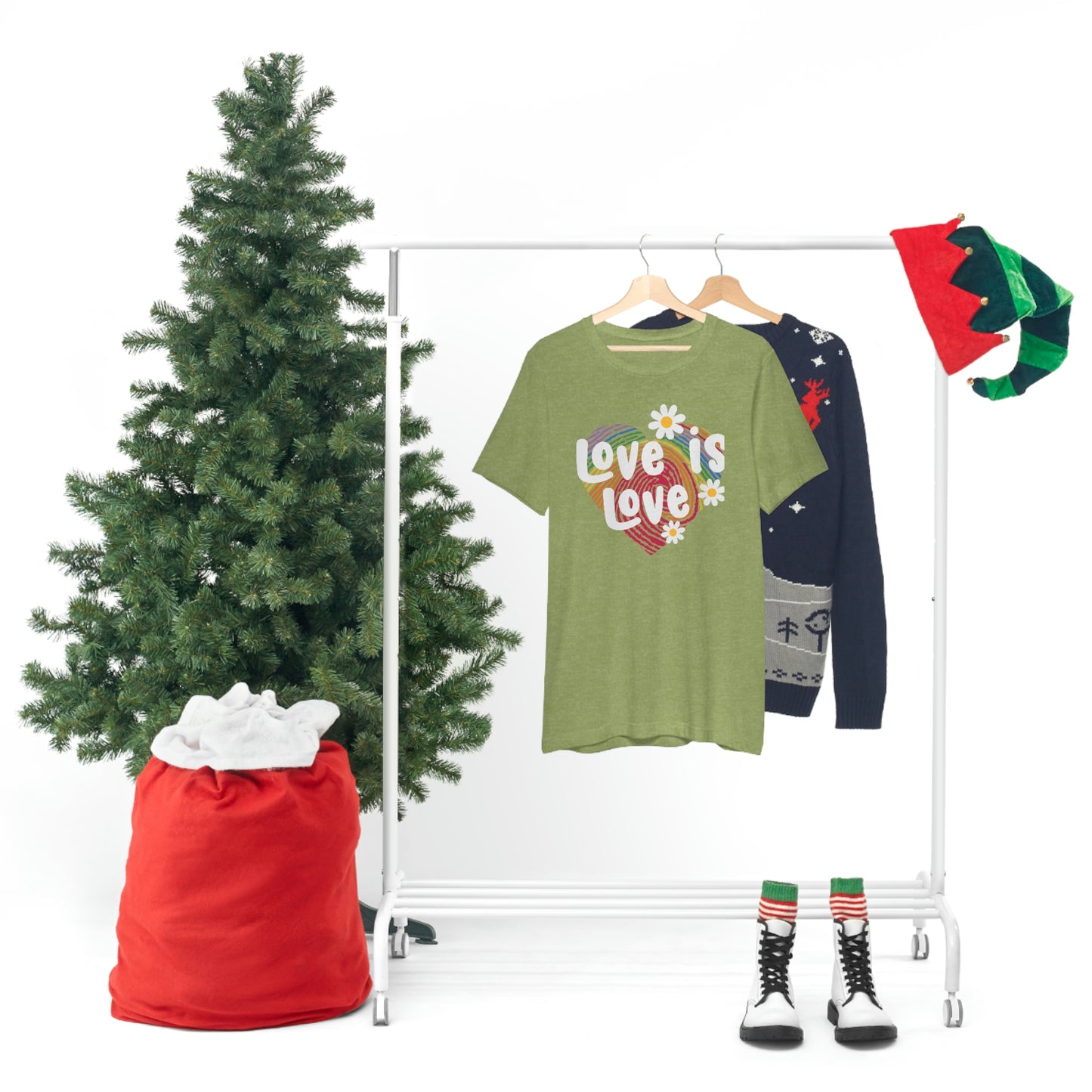 Love is Love Print Unisex Jersey Short Sleeve Tee