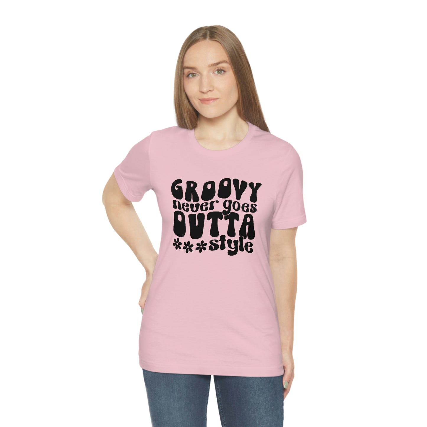 Groovy Never Goes Out of Style Unisex Jersey Short Sleeve Tee