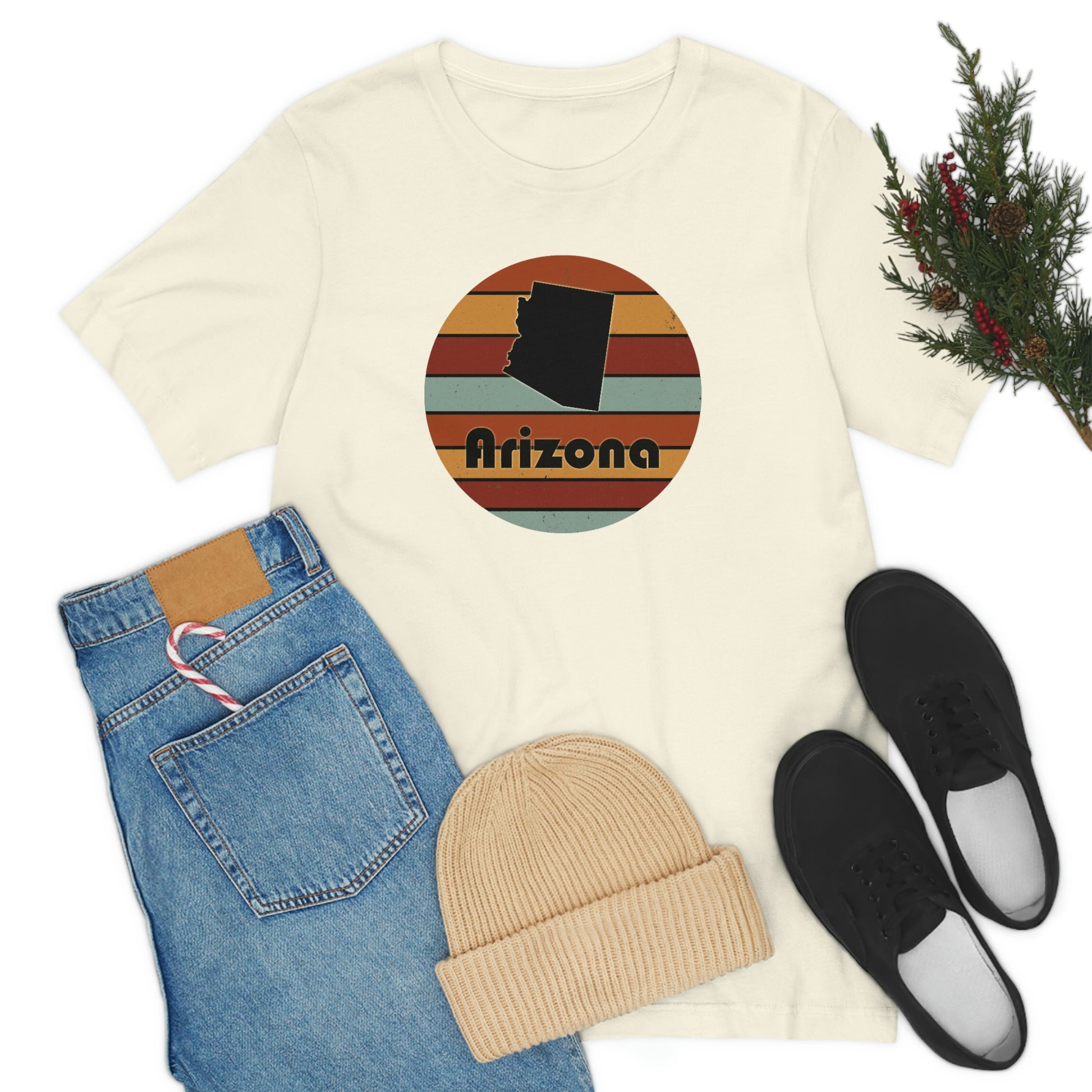 Arizona Retro Sunset Unisex Jersey Short Sleeve Tee Tshirt T-shirt
