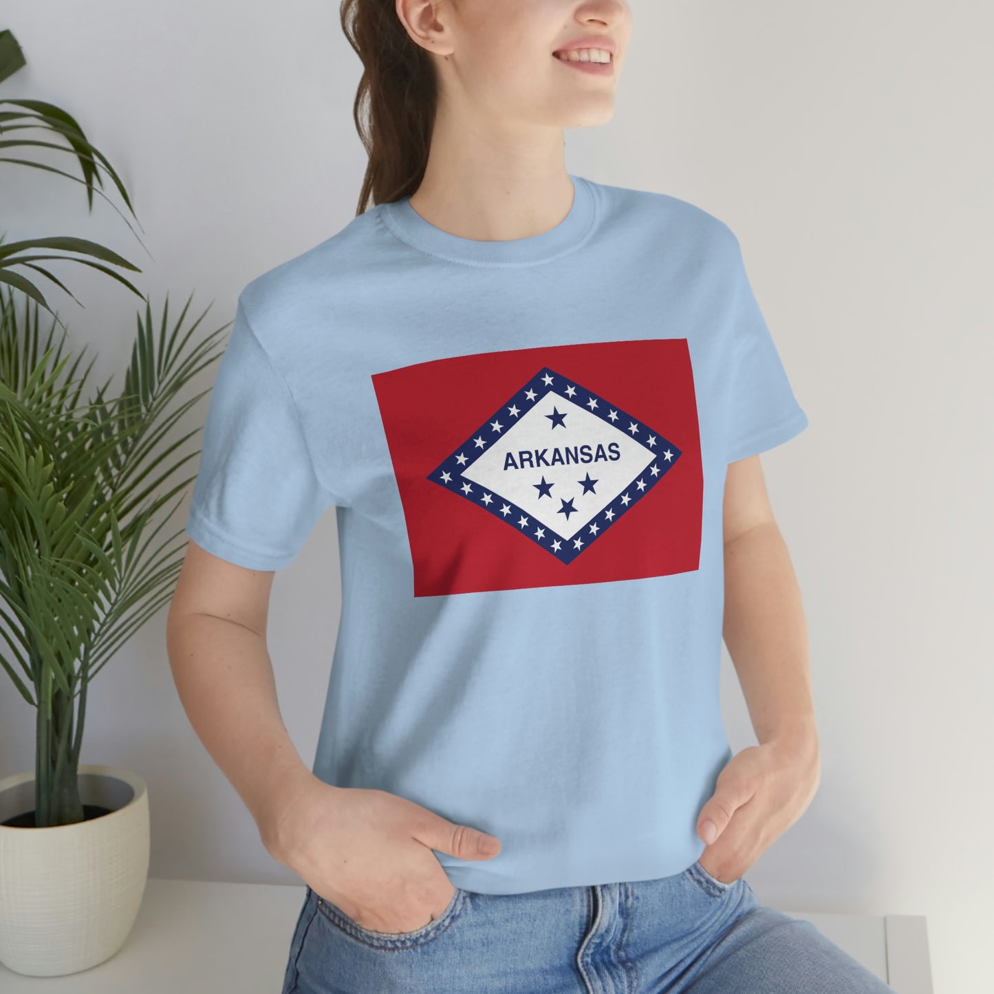 Arkansas Flag Unisex Jersey Short Sleeve Tee Tshirt T-shirt