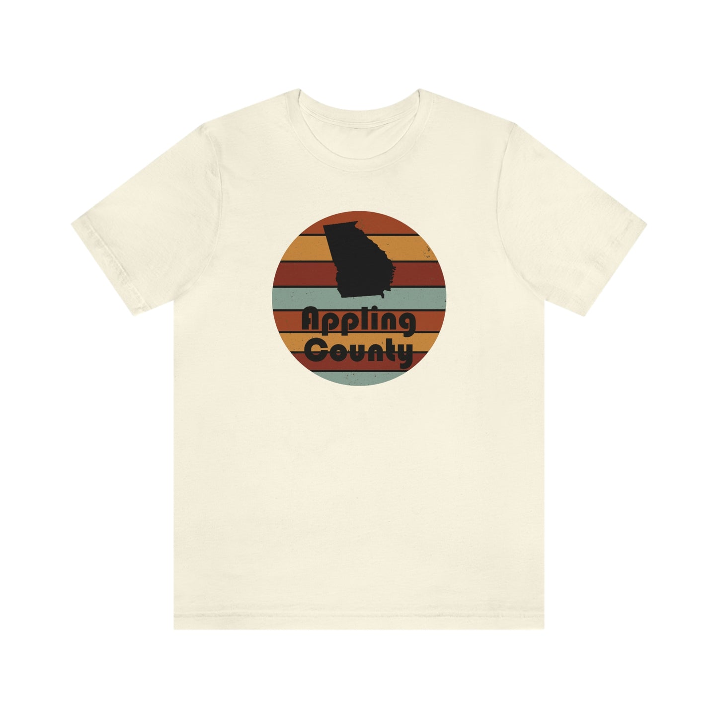 Appling County Georgia Retro Sunset Unisex Jersey Short Sleeve Tee Tshirt T-shirt