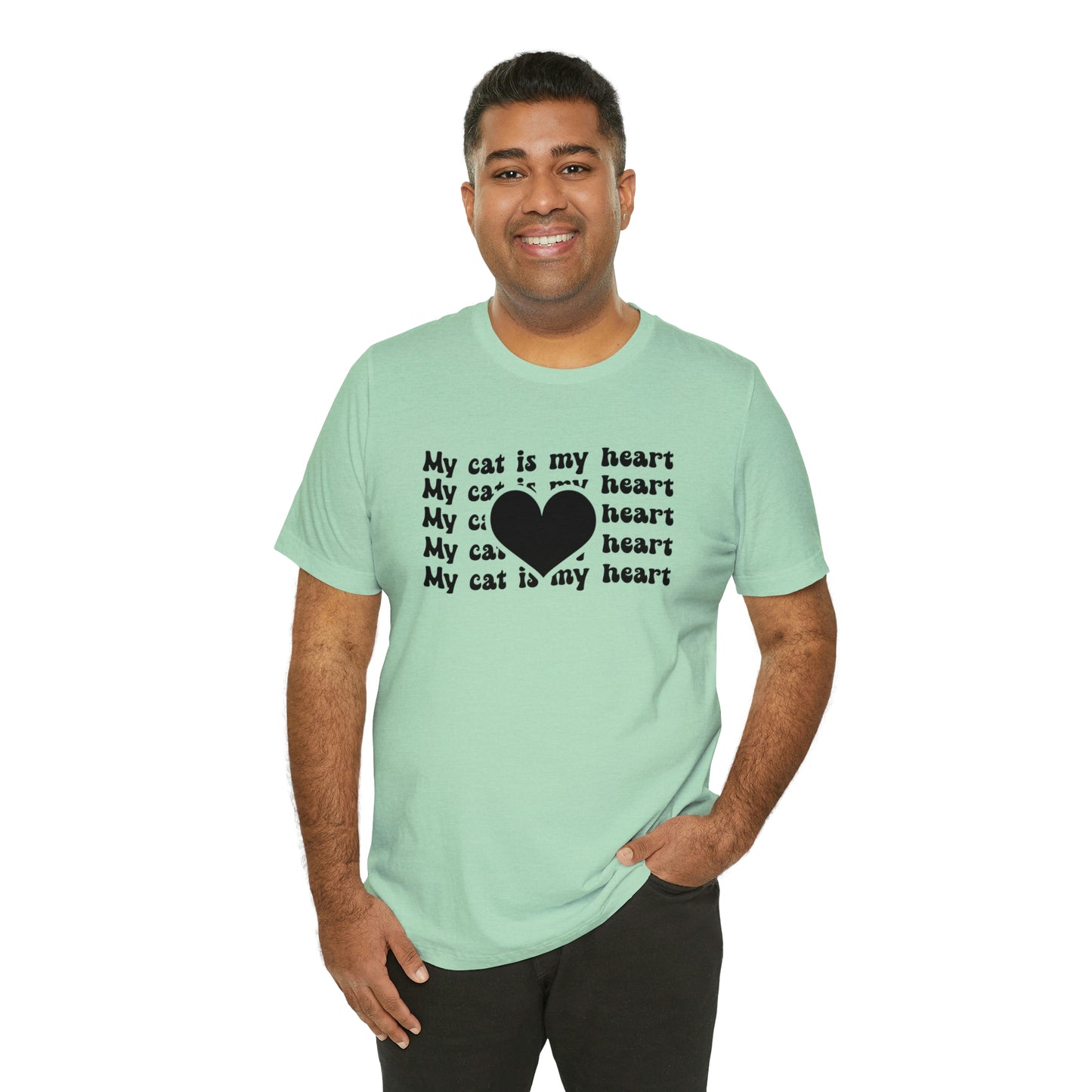 My Cat is My Heart Short Sleeve T-shirt