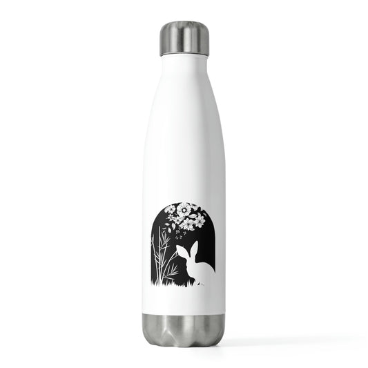 Bunny Silhouette Scene Easter Rabbit 20oz Insulated Bottle