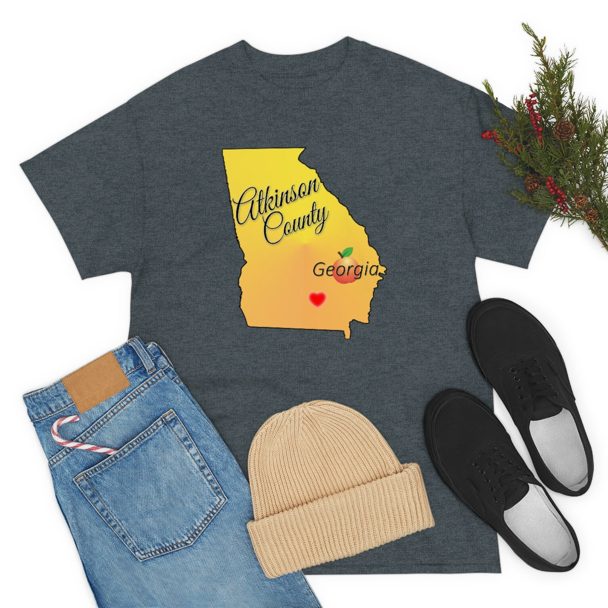 Atkinson County Georgia Unisex Heavy Cotton Tee