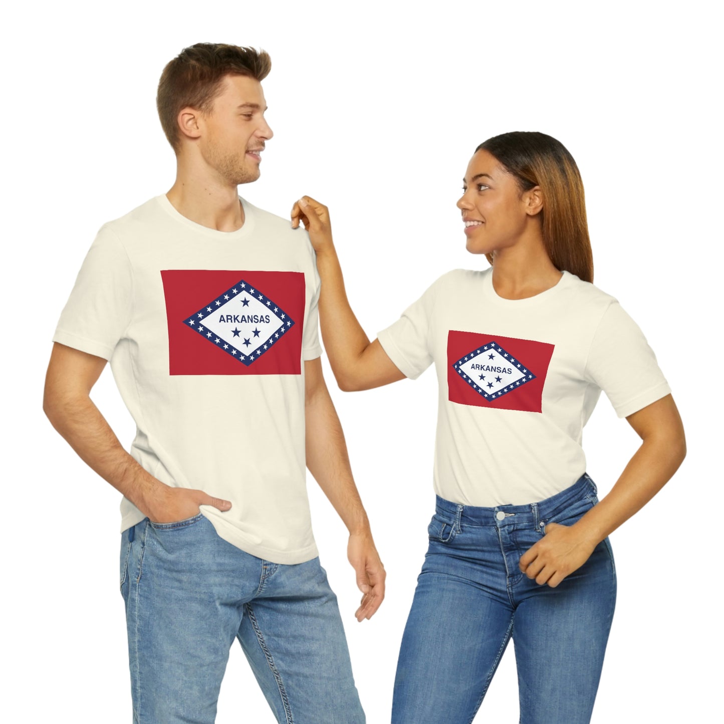 Arkansas Flag Unisex Jersey Short Sleeve Tee Tshirt T-shirt