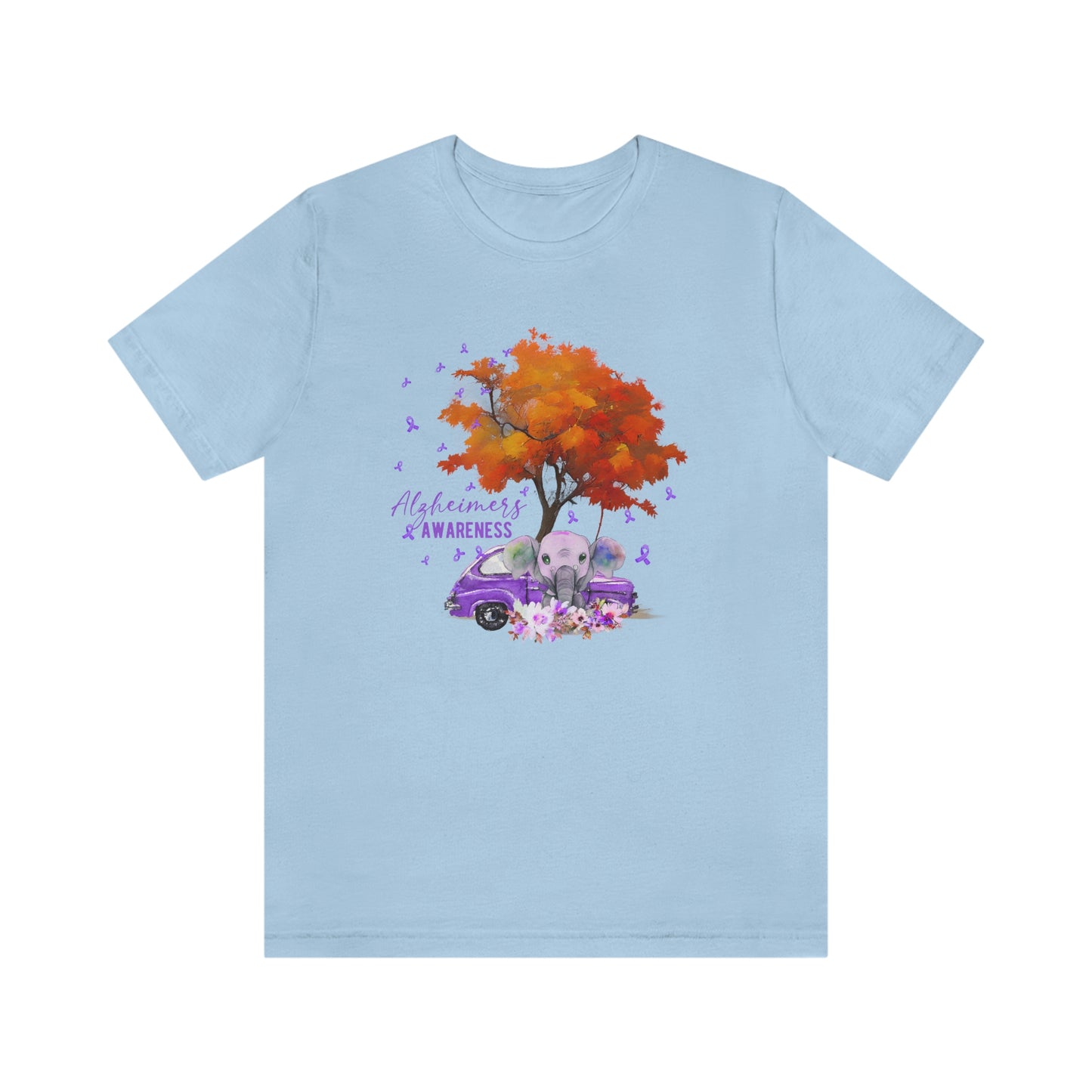Alzheimer's Awareness Print Unisex Jersey Short Sleeve Tee