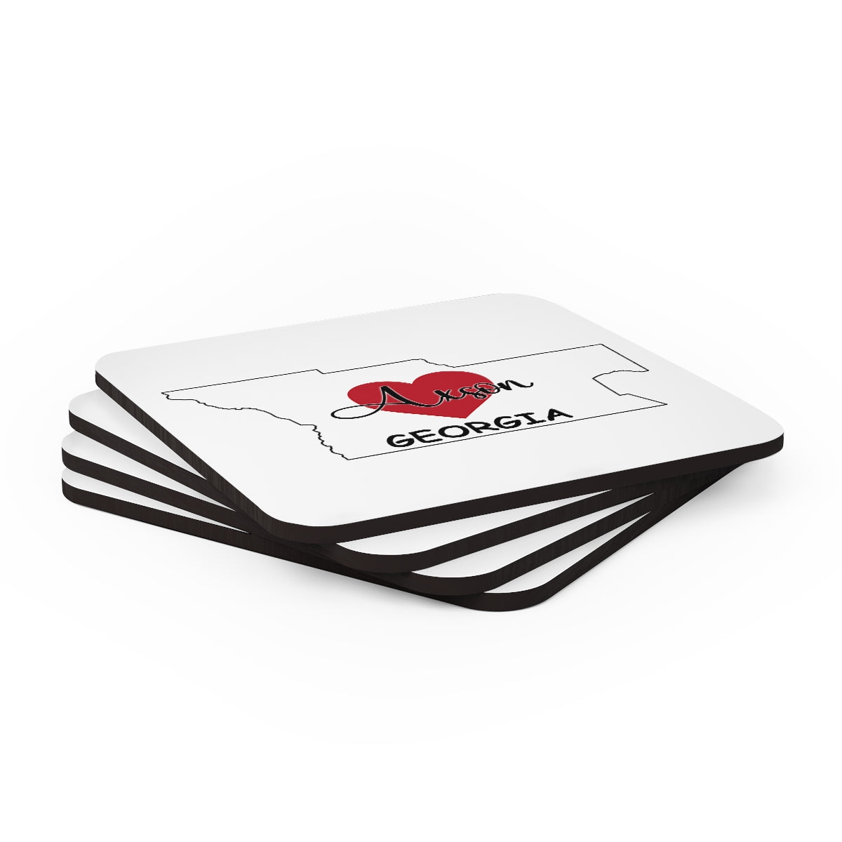 Axson Georgia Corkwood Coaster Set