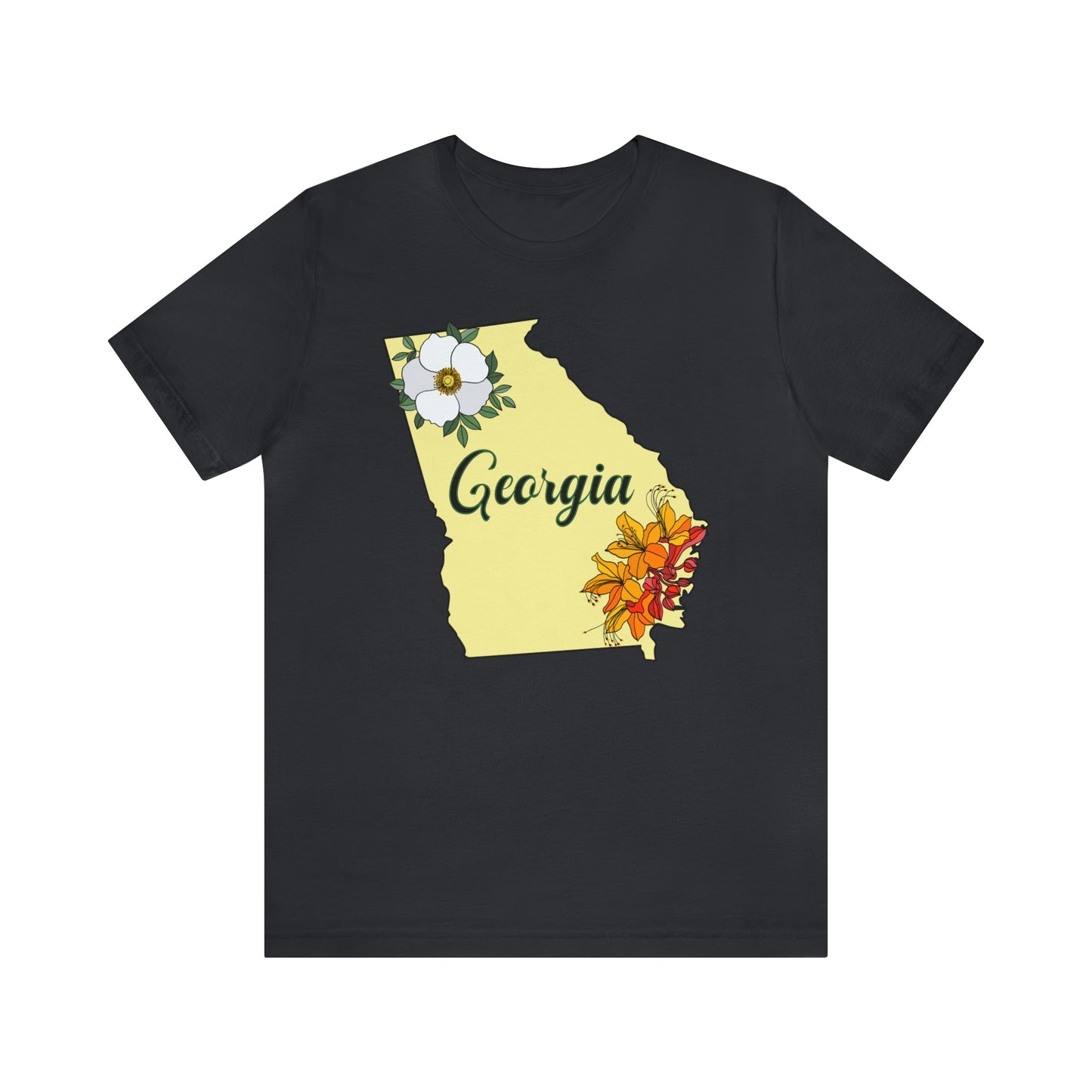 Georgia State Flower Short Sleeve T-shirt