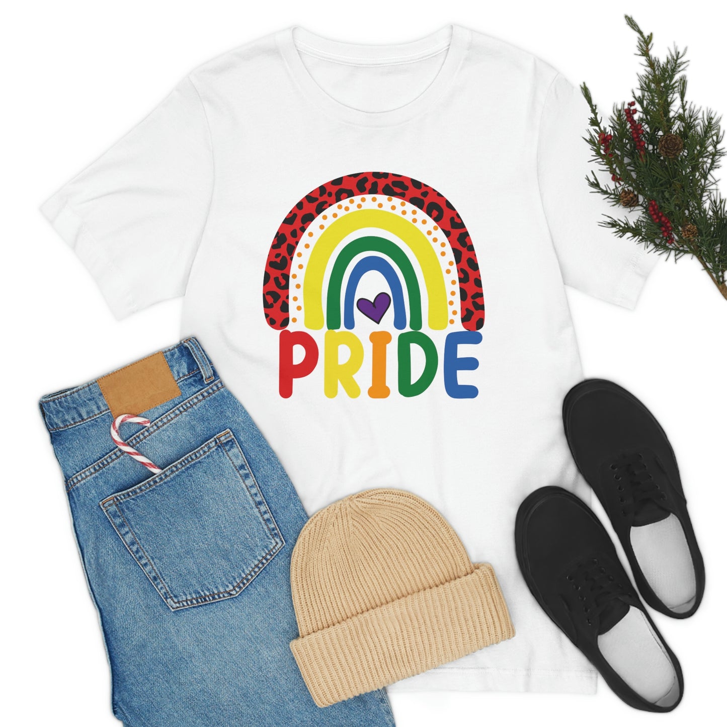 LGBTQIA Awareness Pride Print Unisex Jersey Short Sleeve Tee