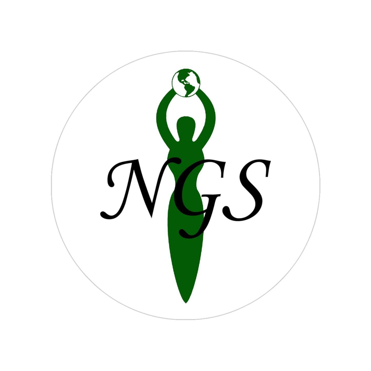 NGS Transparent Outdoor Stickers, Round, 1pc