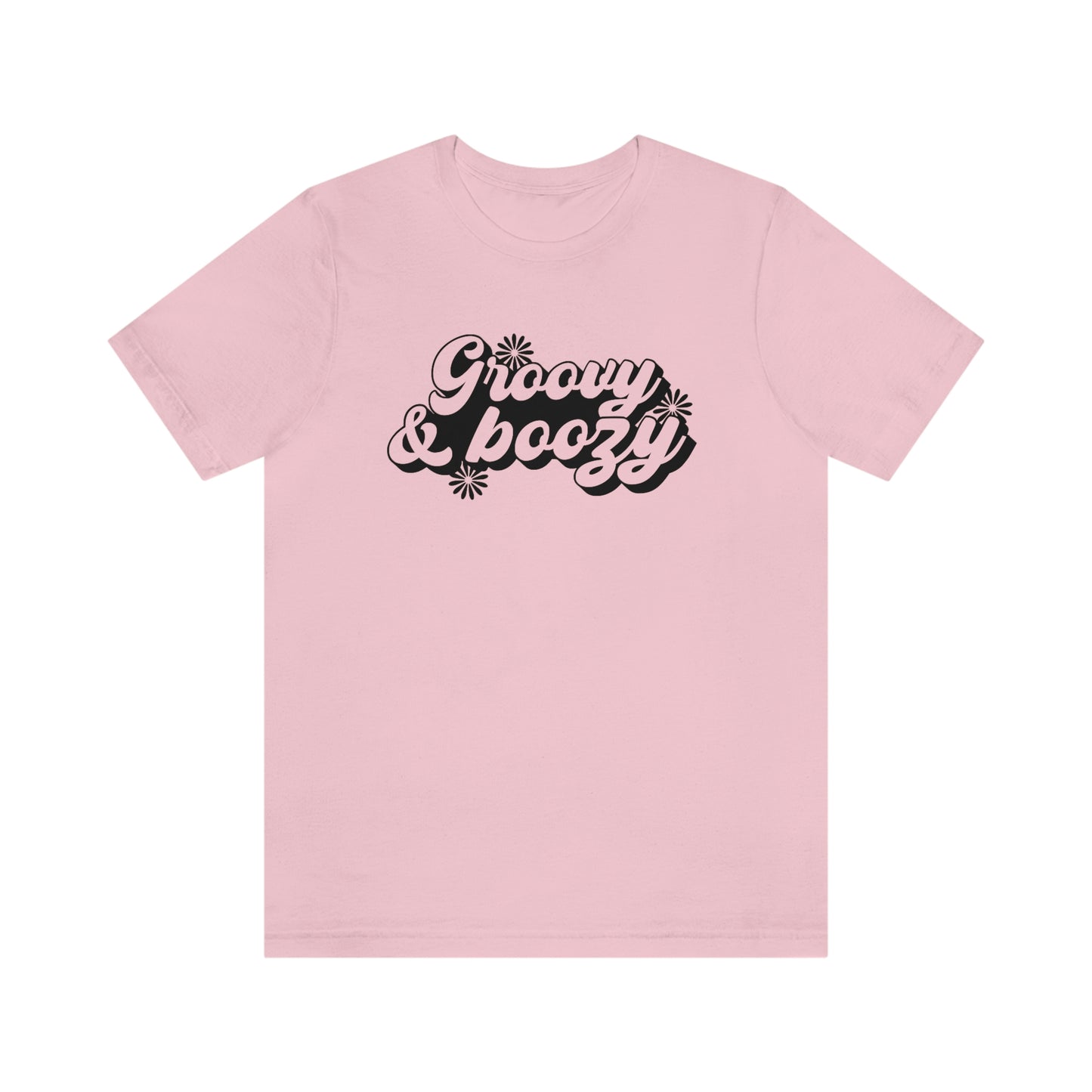Groovy and Boozy Unisex Jersey Short Sleeve Tee
