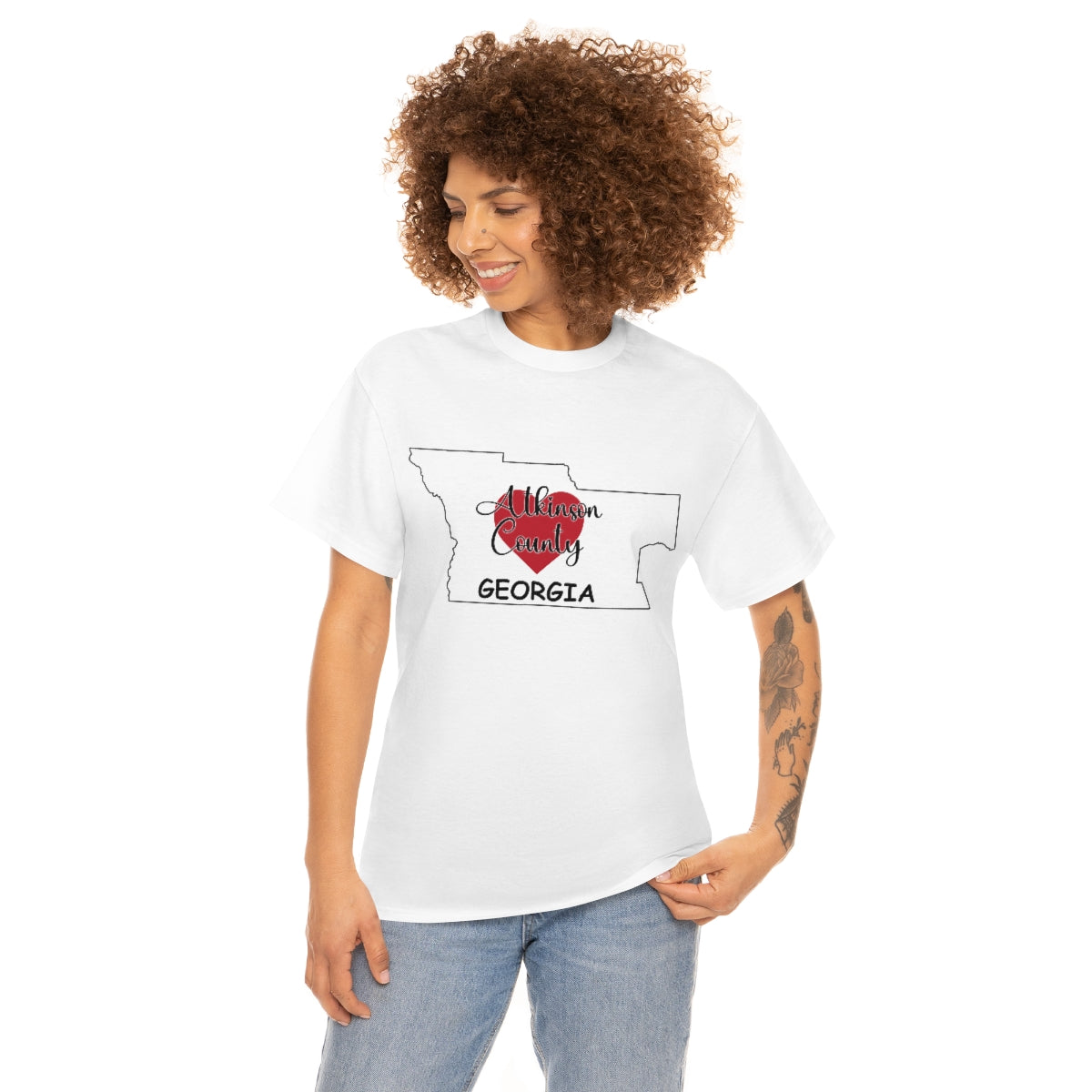 Atkinson County Georgia Unisex Heavy Cotton Tee