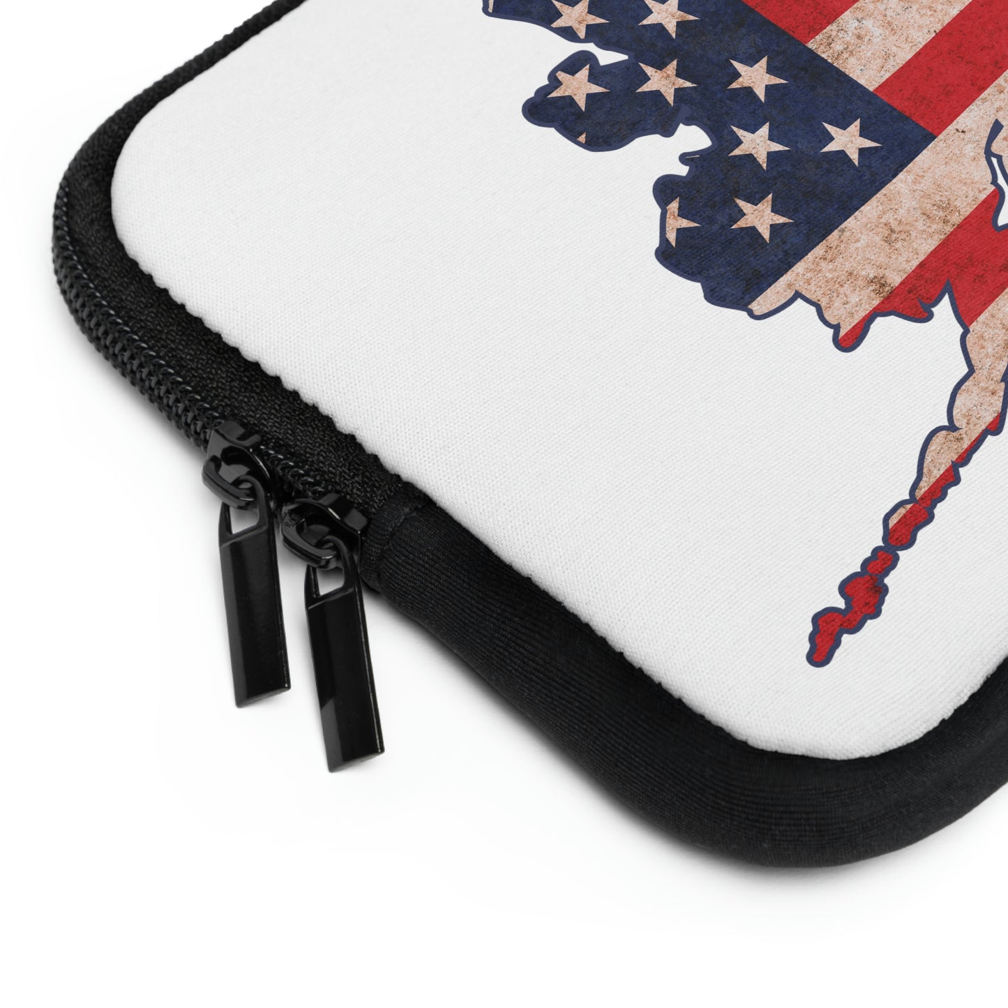Alaska US Flag Print Laptop Sleeve