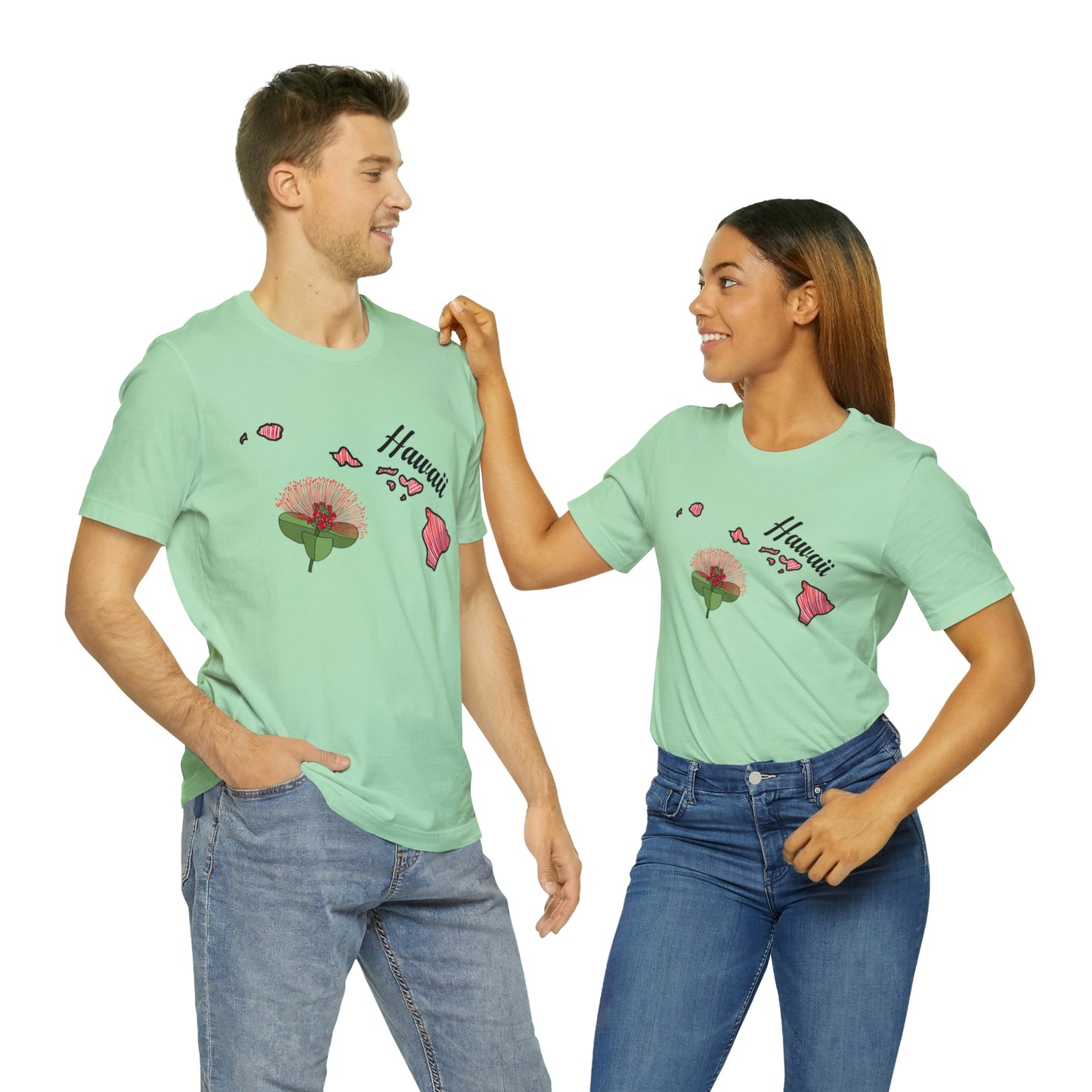 Hawaii State Flower Short Sleeve T-shirt