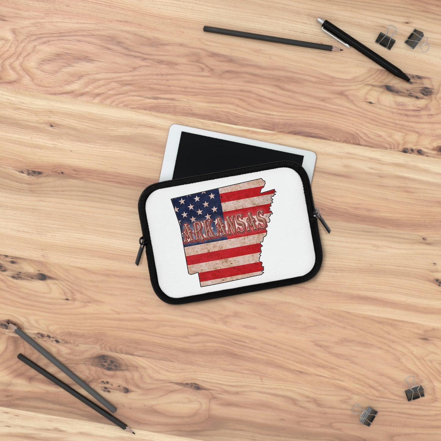 Arkansas US Flag Laptop Sleeve