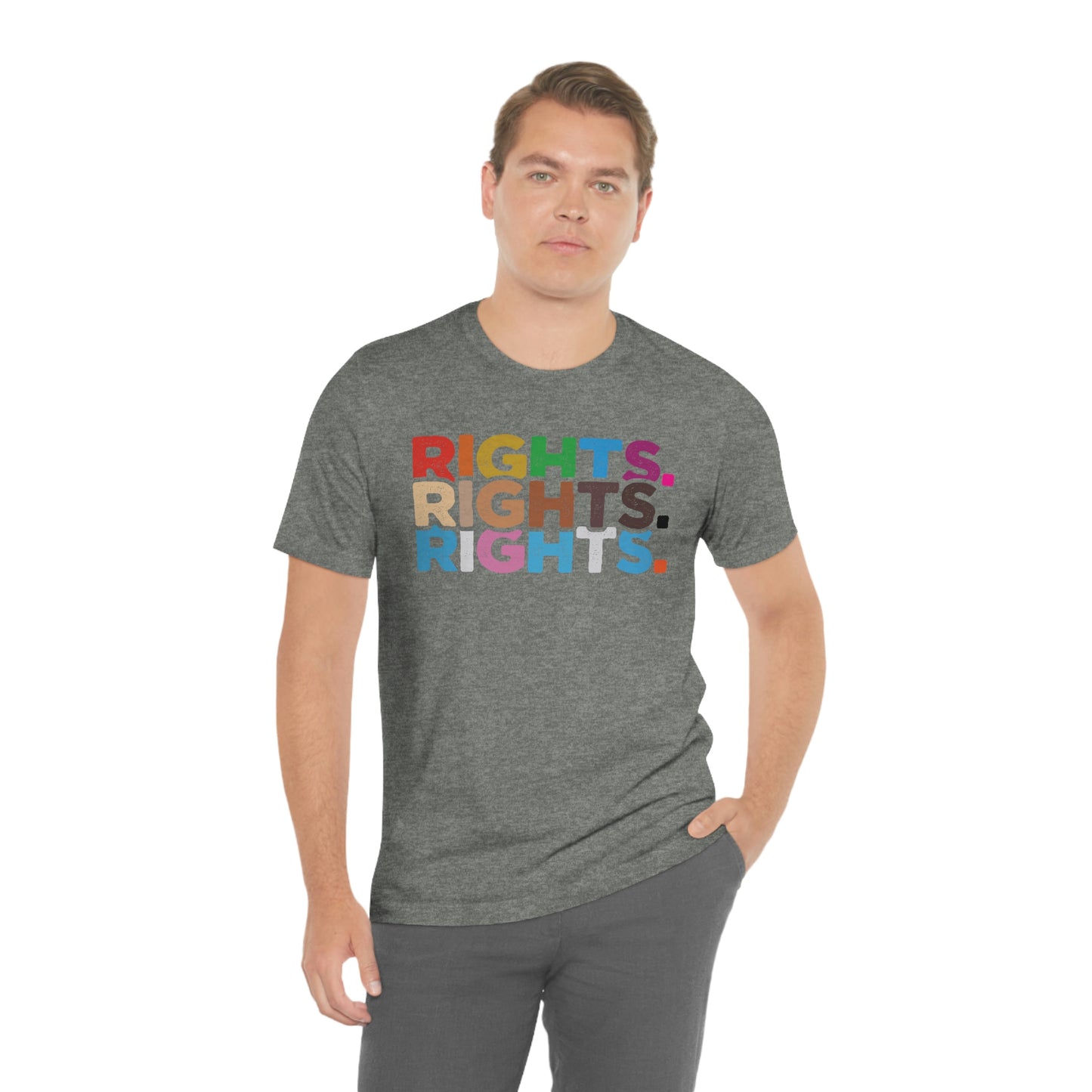 Rights. Rights. Rights. LGBTQIA Unisex Jersey Short Sleeve Tee