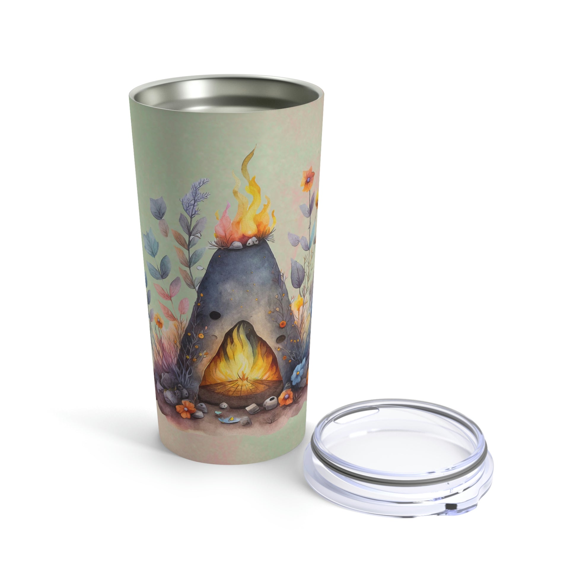 Beltane Fire Watercolor Tumbler 20oz