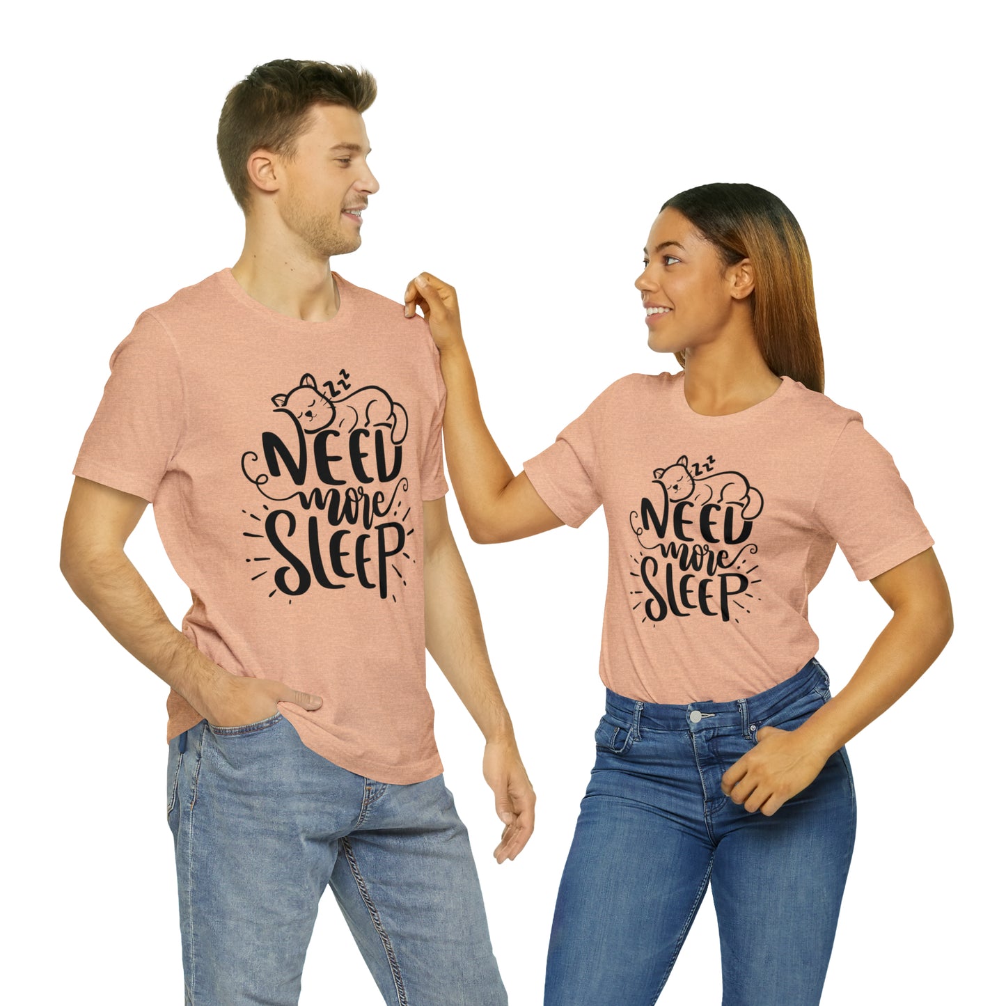 Need More Sleep Cat Short Sleeve T-shirt