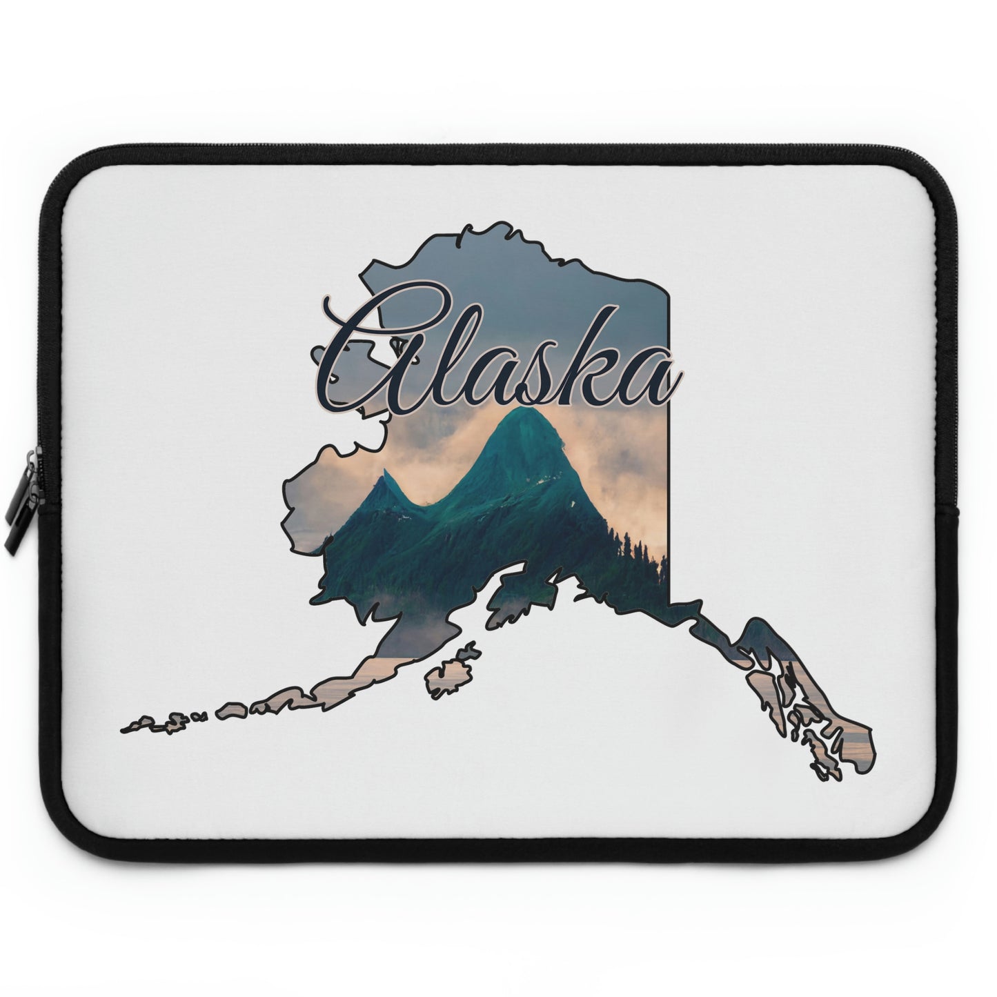 Alaska Mountain Scene Print Laptop Sleeve