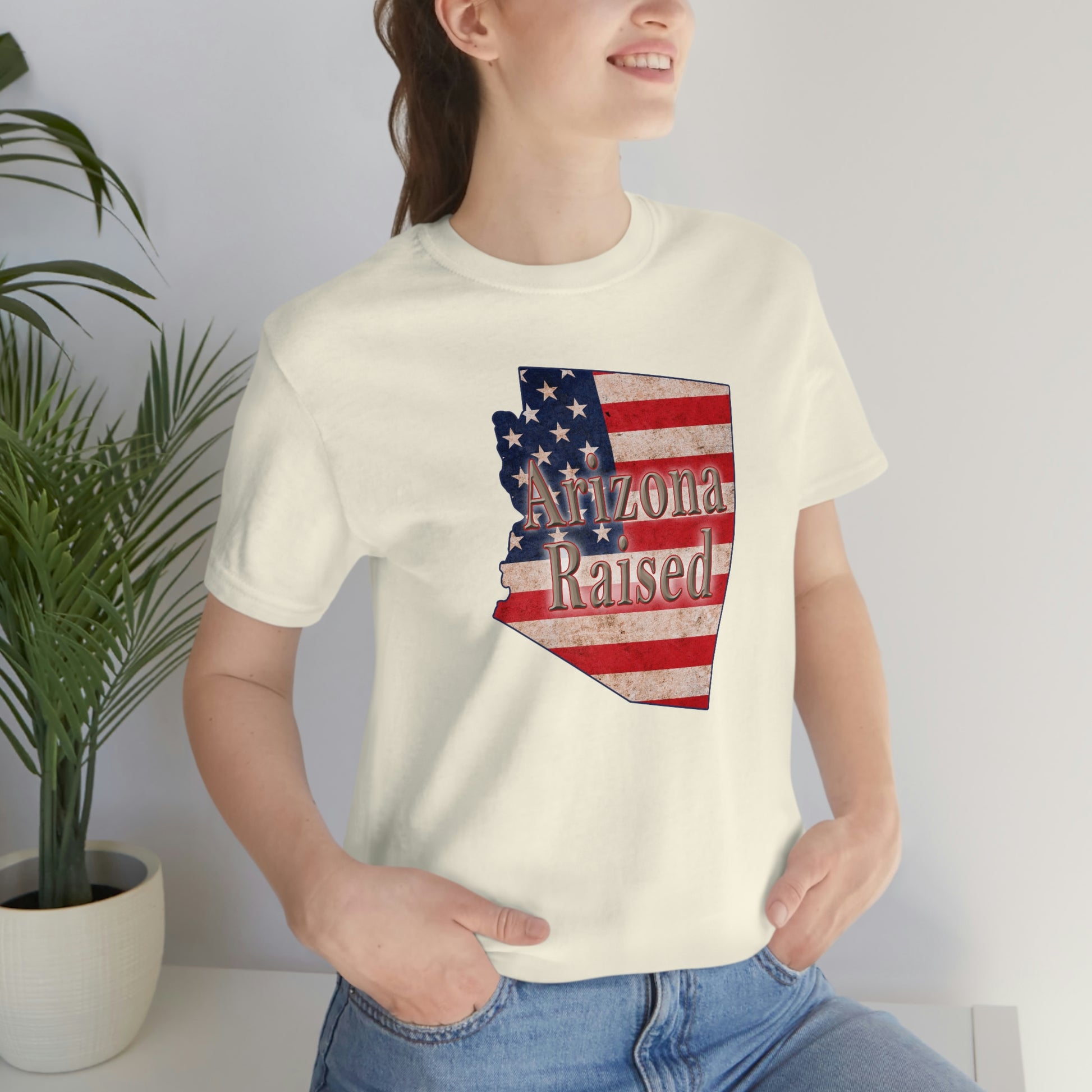 Arizona Raised Flag Unisex Jersey Short Sleeve Tee Tshirt T-shirt