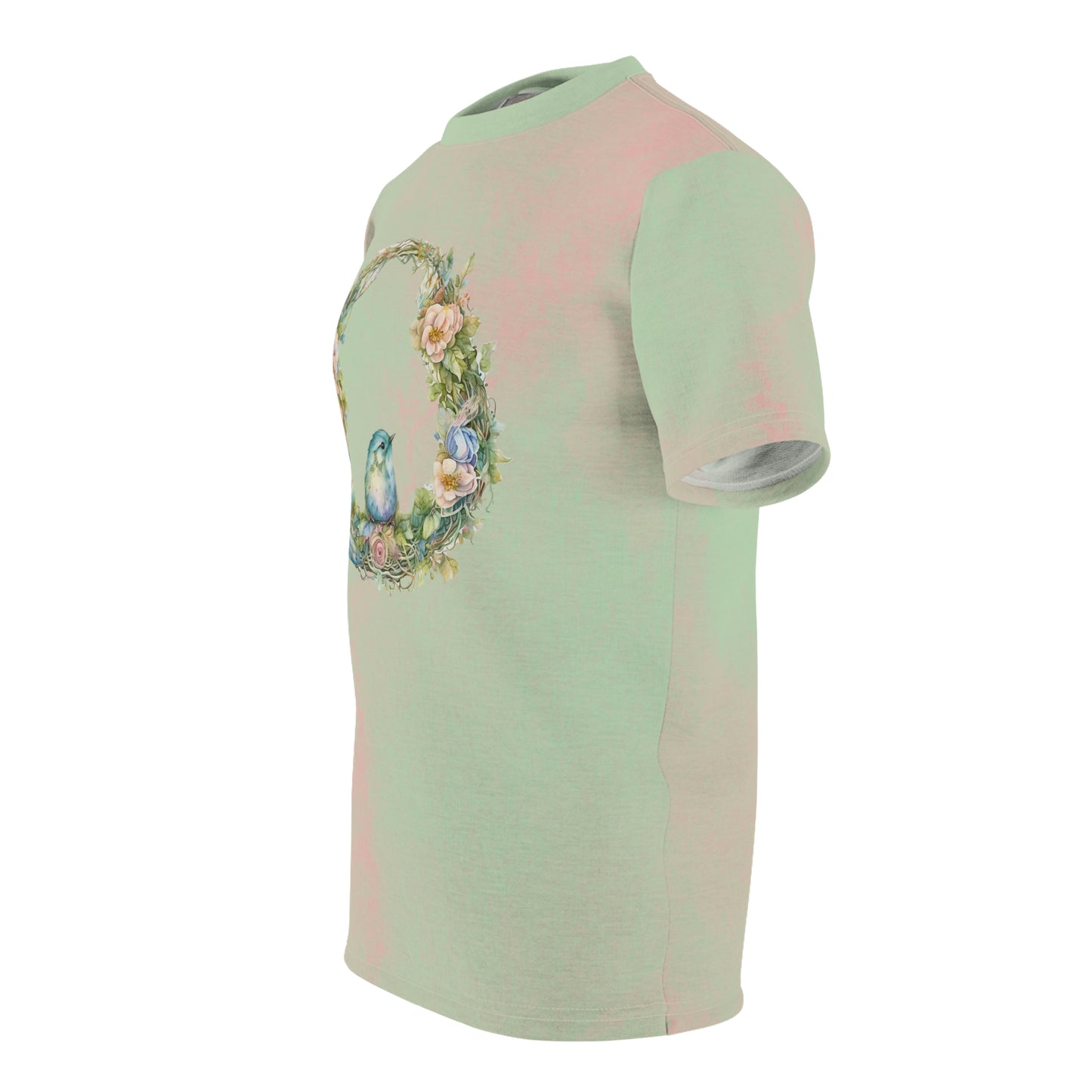 Spring Bird Wreath Unisex T-shirt