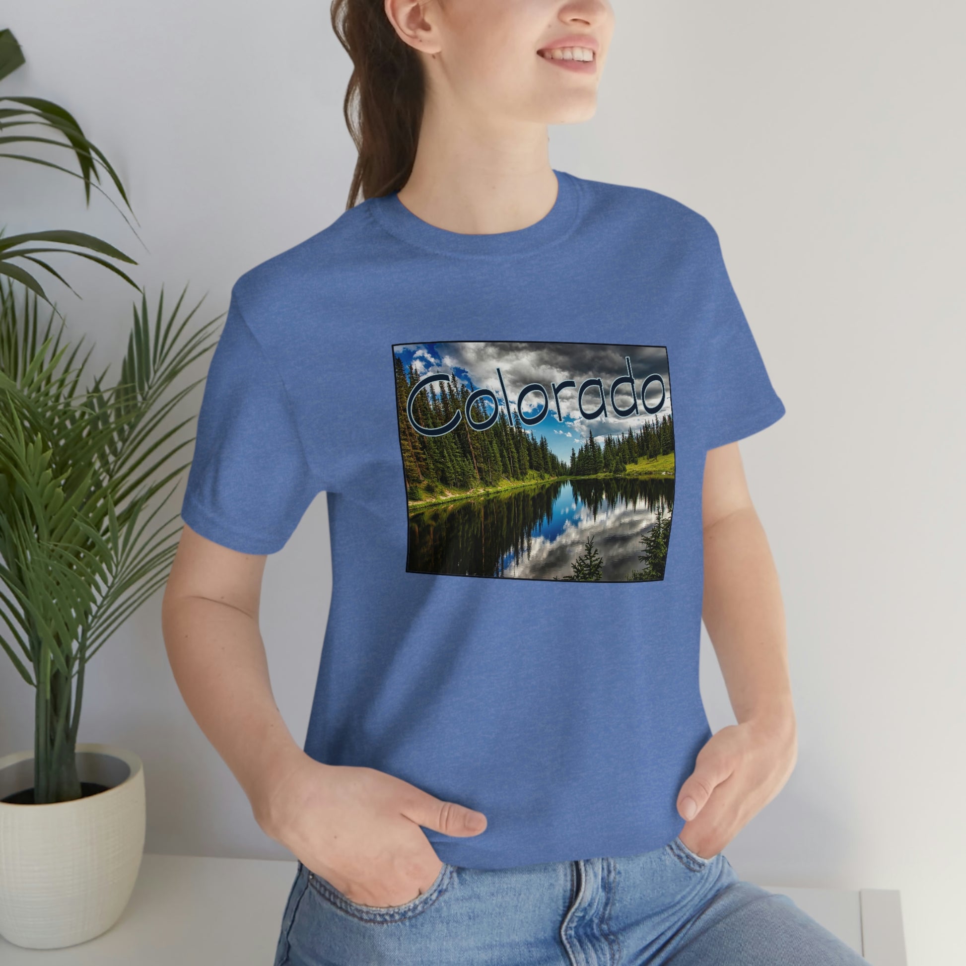 Colorado Lake Unisex Jersey Short Sleeve Tee Tshirt T-shirt