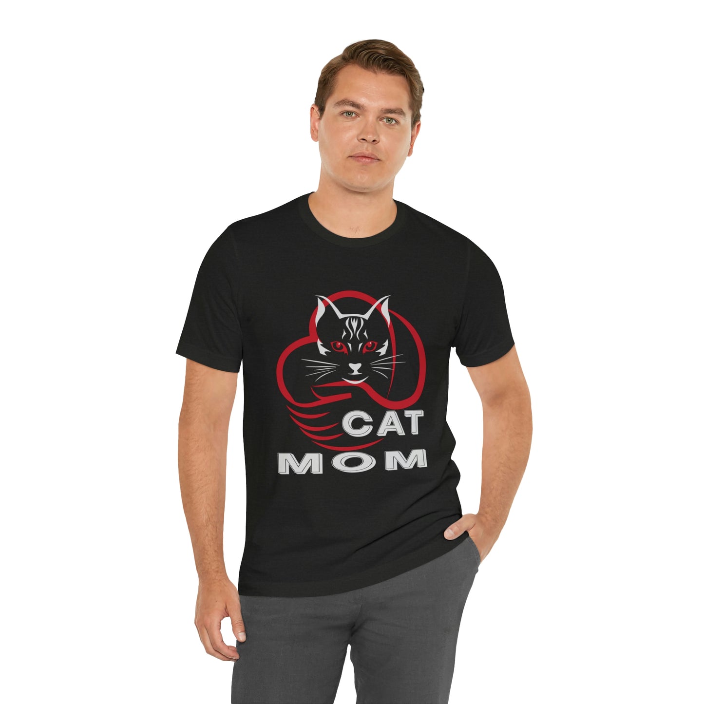 Cat Mom Short Sleeve T-shirt