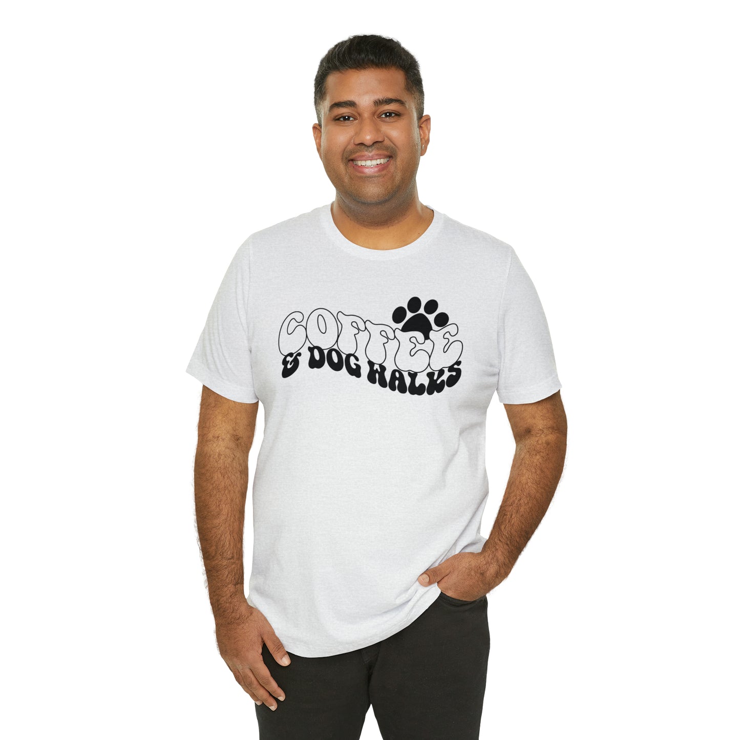 Coffee & Dog Walks Short Sleeve T-shirt