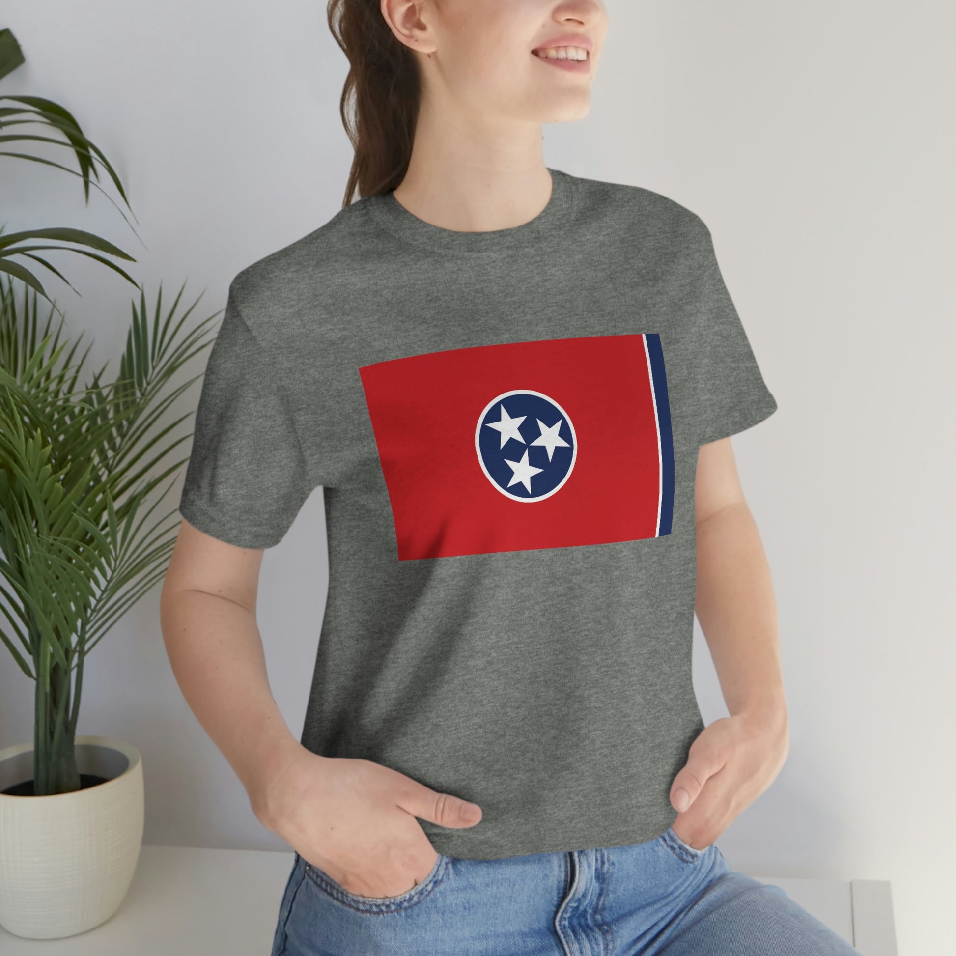 Tennessee Flag Unisex Jersey Short Sleeve Tee Tshirt T-shirt