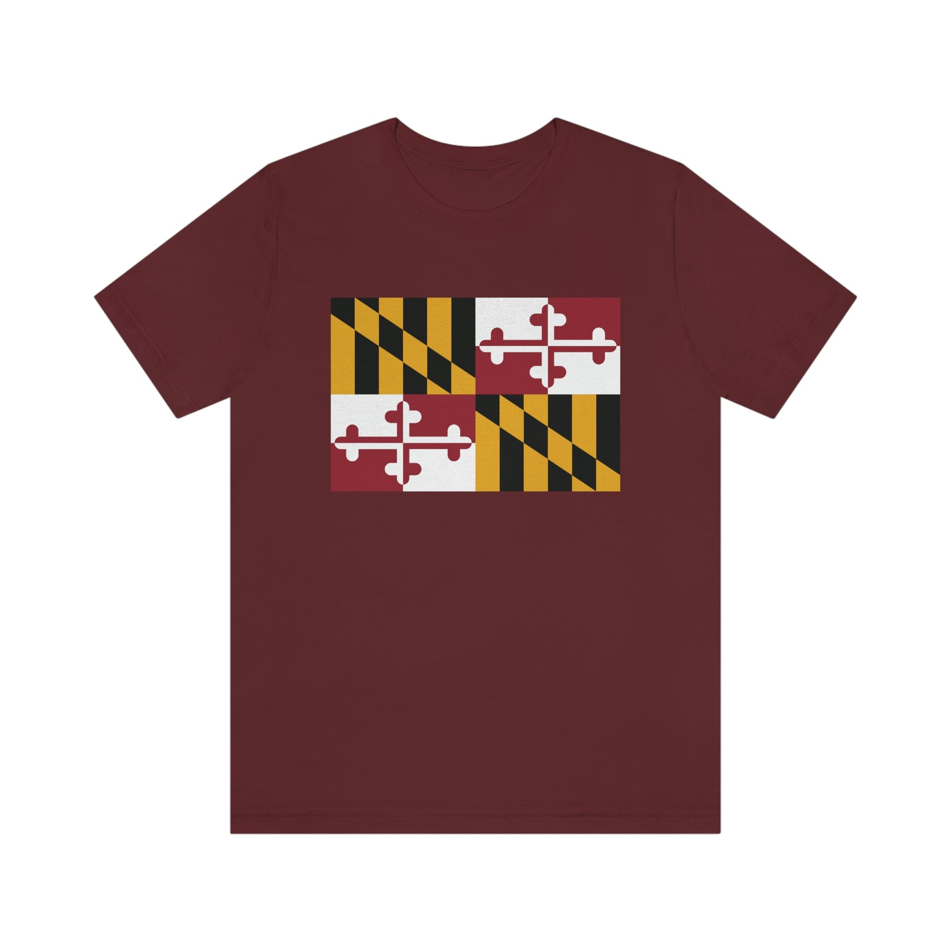 Maryland Flag Unisex Jersey Short Sleeve Tee Tshirt T-shirt
