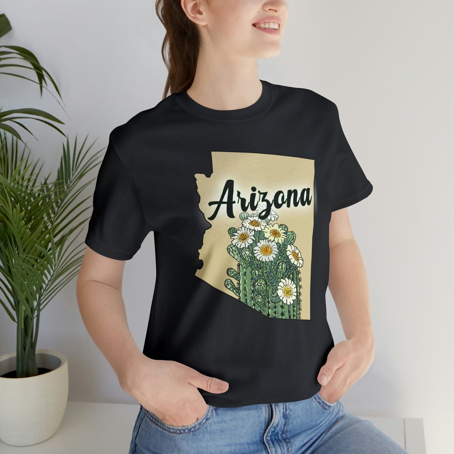 Arizona State Flower Short Sleeve T-shirt