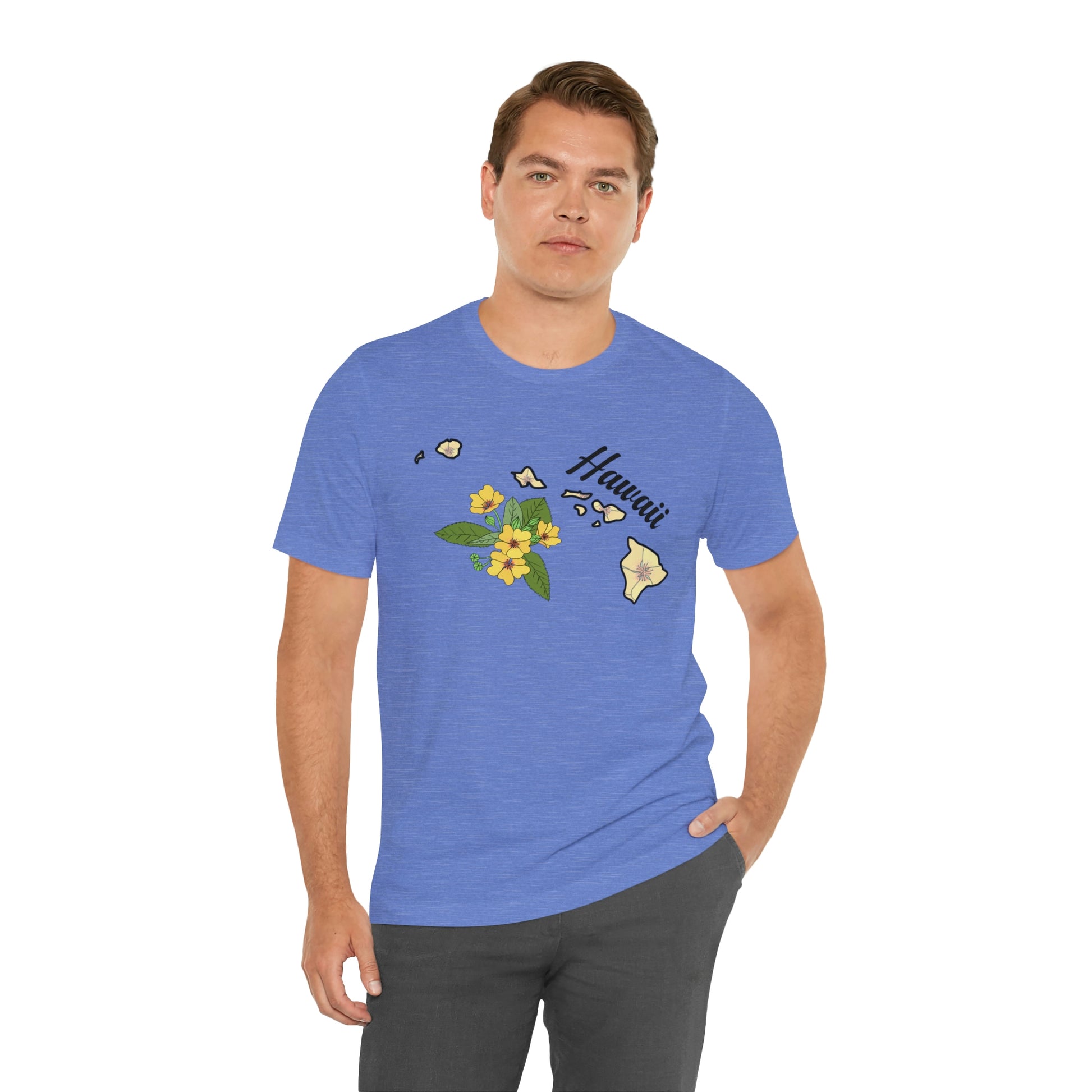 Hawaii State Flower Short Sleeve T-shirt