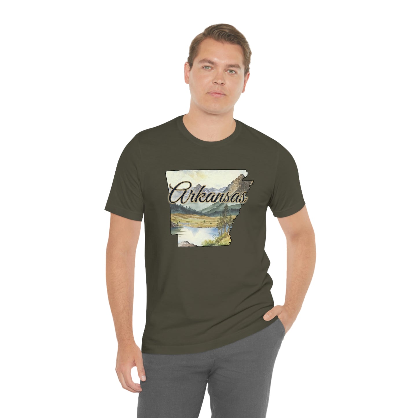 Arkansas Landscape Unisex Jersey Short Sleeve Tee Tshirt T-shirt