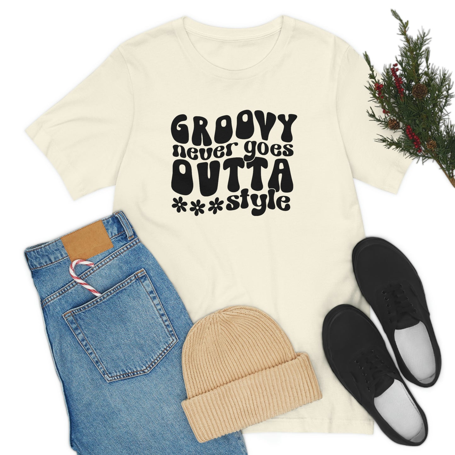 Groovy Never Goes Out of Style Unisex Jersey Short Sleeve Tee