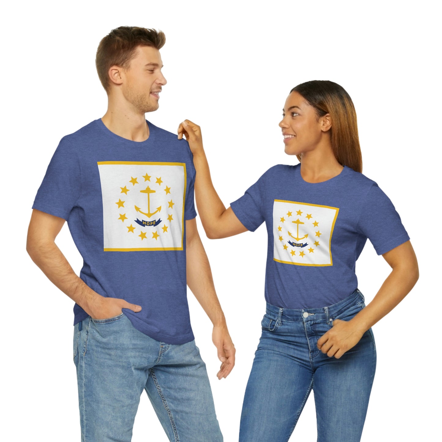 Rhode Island Flag Unisex Jersey Short Sleeve Tee Tshirt T-shirt