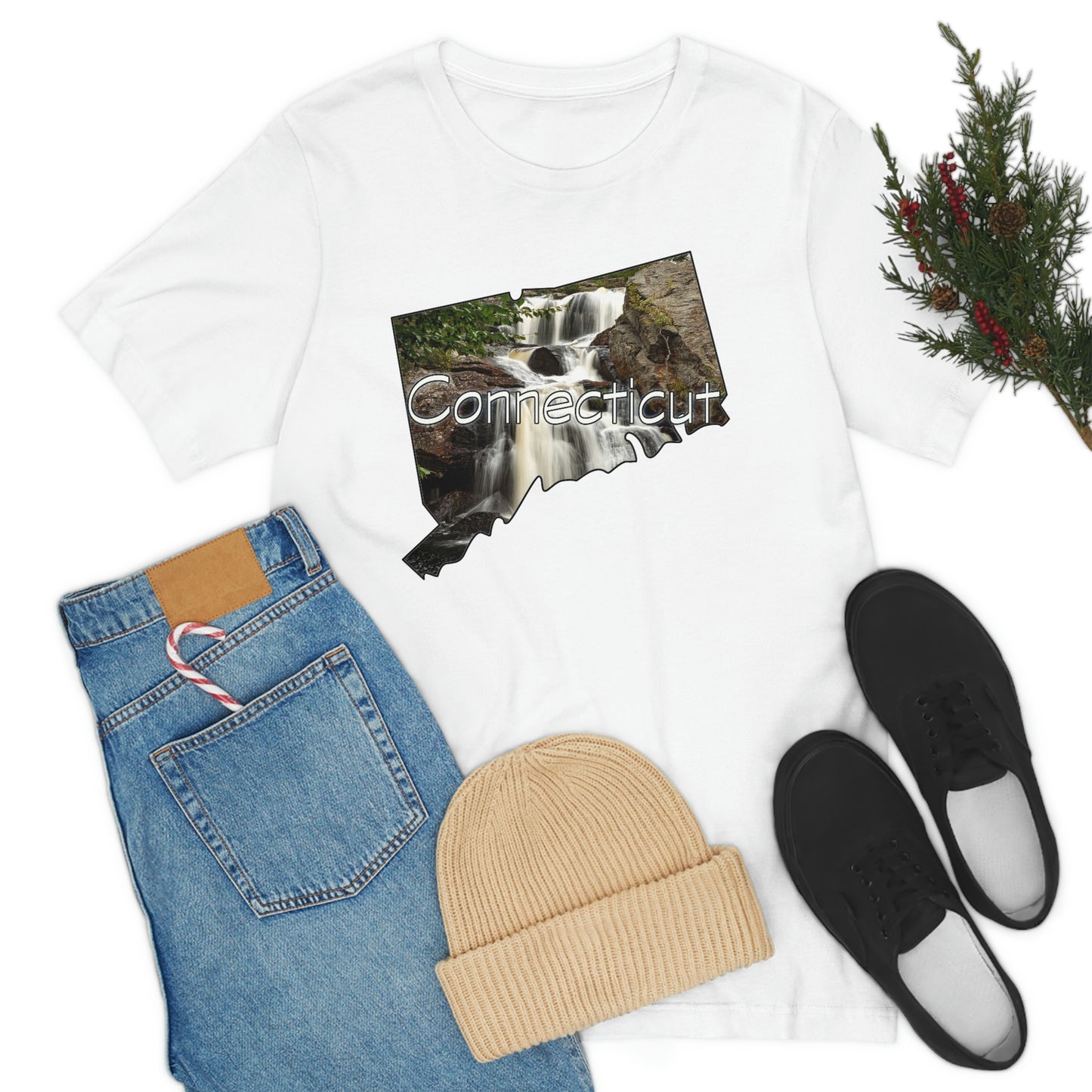 Connecticut Waterfall Unisex Jersey Short Sleeve T-shirt